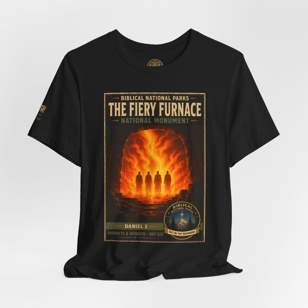 Biblical National Parks Collection V- Prophets & Wonders #028/030 Daniel 3 | Vintage nature poster Tee | Biblical national parks graphic shirt