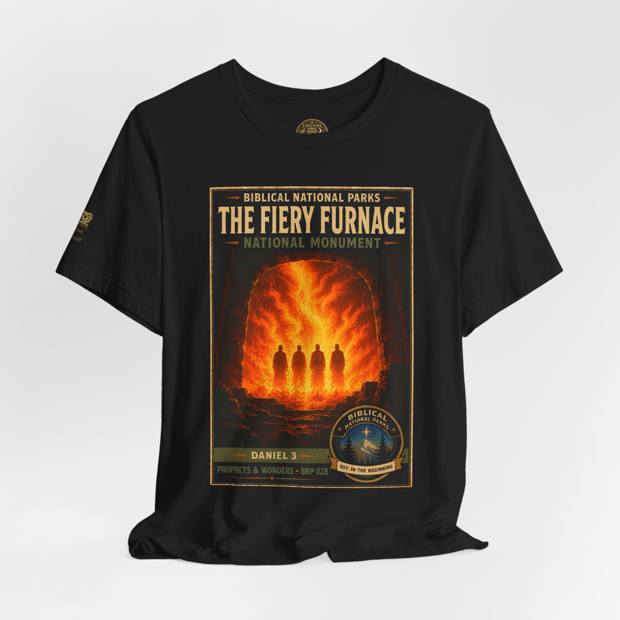 Biblical National Parks Collection V- Prophets & Wonders #028/030 Daniel 3 | Vintage nature poster Tee | Biblical national parks graphic shirt
