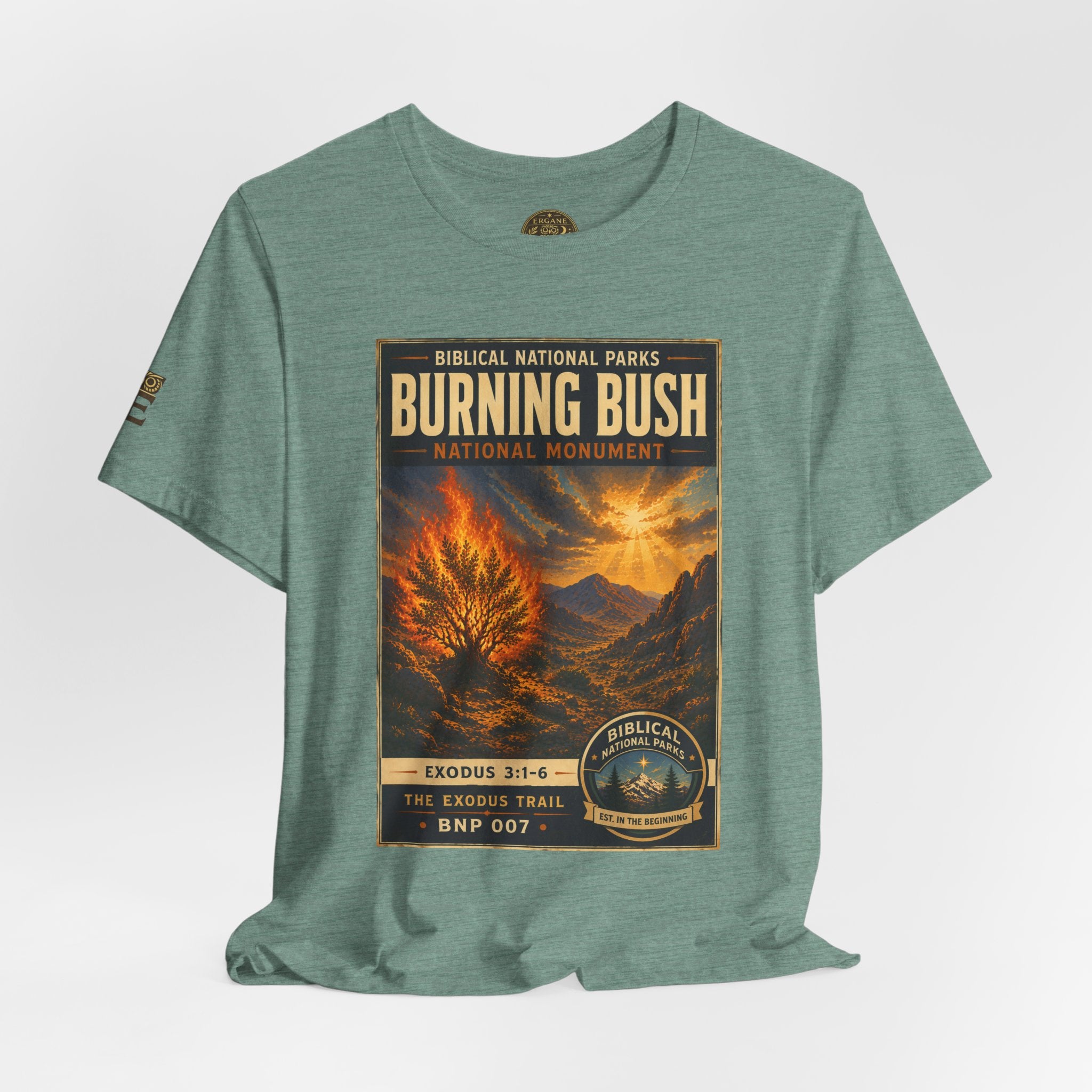 Biblical National Parks Collection II- The Exodus Trail #007/013 Exodus 3: 1-6 | Vintage nature poster Tee | Biblical national parks graphic shirt