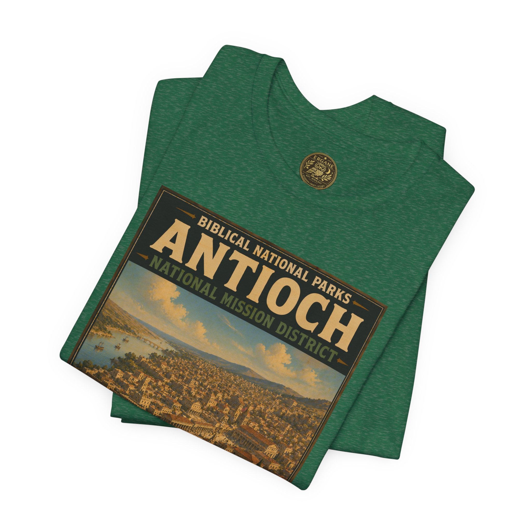 Biblical National Parks Collection VIII- The Apostles' Trails #043/049 | Acts 11-13 | Vintage nature poster Tee | Biblical national parks graphic shirt