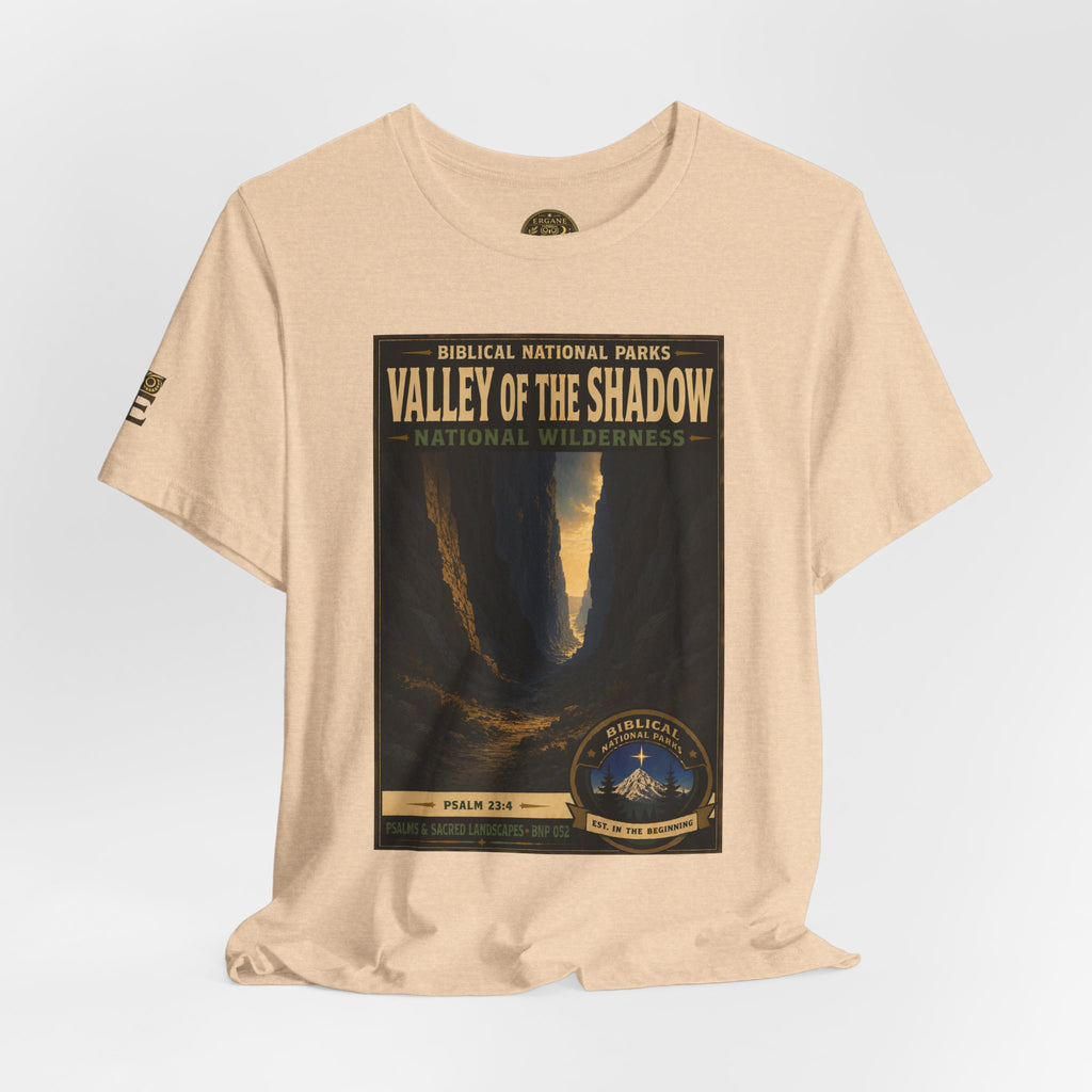 Biblical National Parks Collection IX- #052/054 -Psalms & Sacred Landscapes | Psalm 23:4 | Vintage nature poster Tee | Biblical national parks graphic shirt
