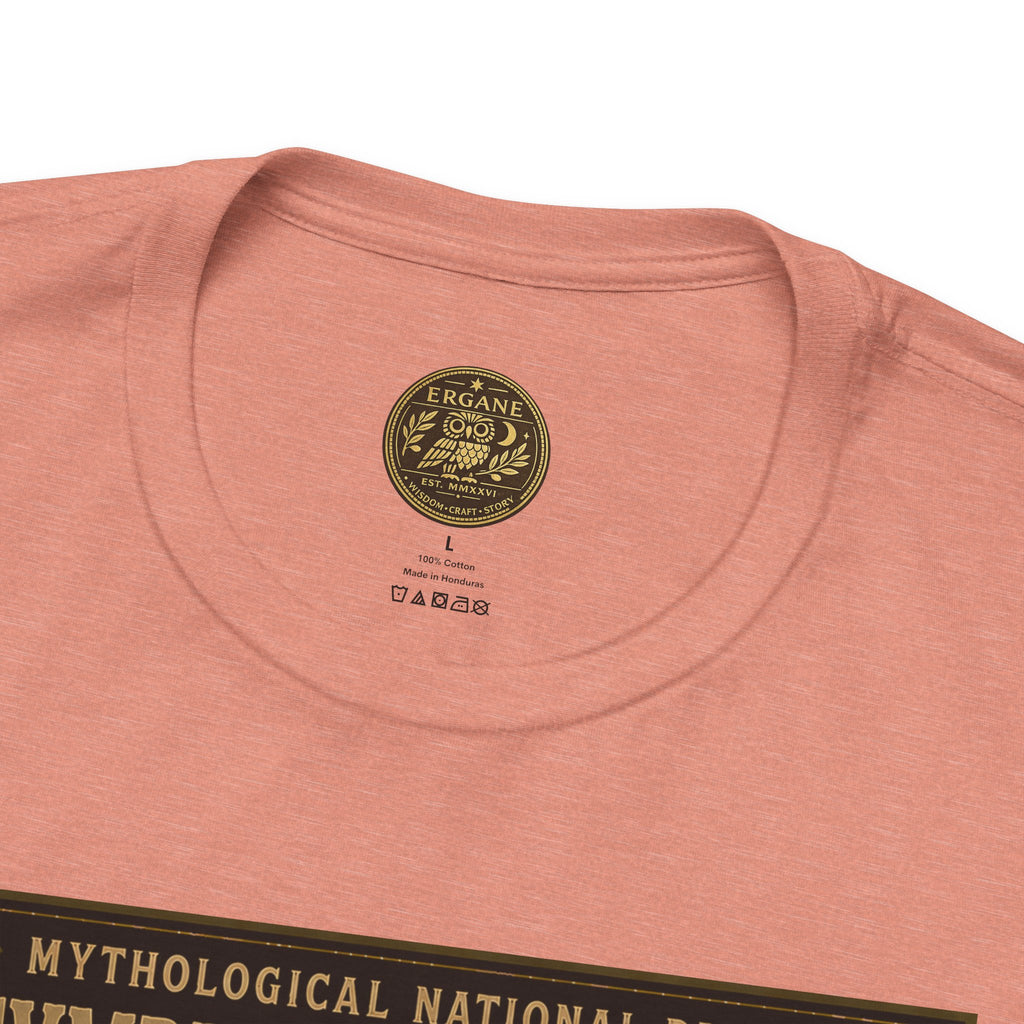 Mythological National Parks Collection III- #022-028 - Heros & Monsters | Vintage nature poster Tee | Mythological National Parks graphic shirt