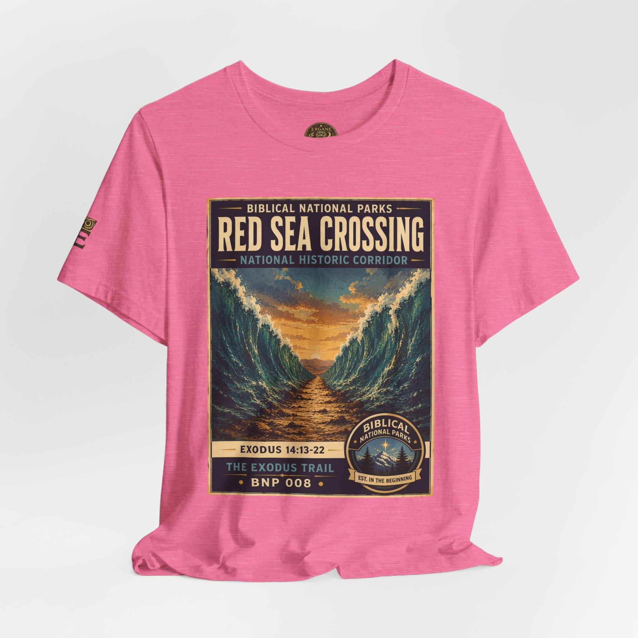 Biblical National Parks Collection II- The Exodus Trail #008/013 Exodus 14: 13-22 | Vintage nature poster Tee | Biblical national parks graphic shirt