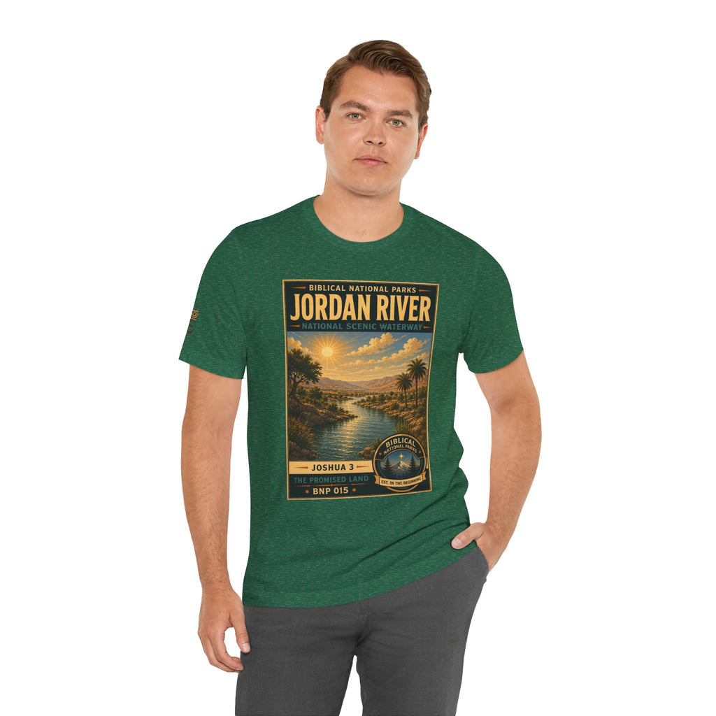 Biblical National Parks Collection III- The Promised Land #015/018 Joshua 3 | Vintage nature poster Tee | Biblical national parks graphic shirt