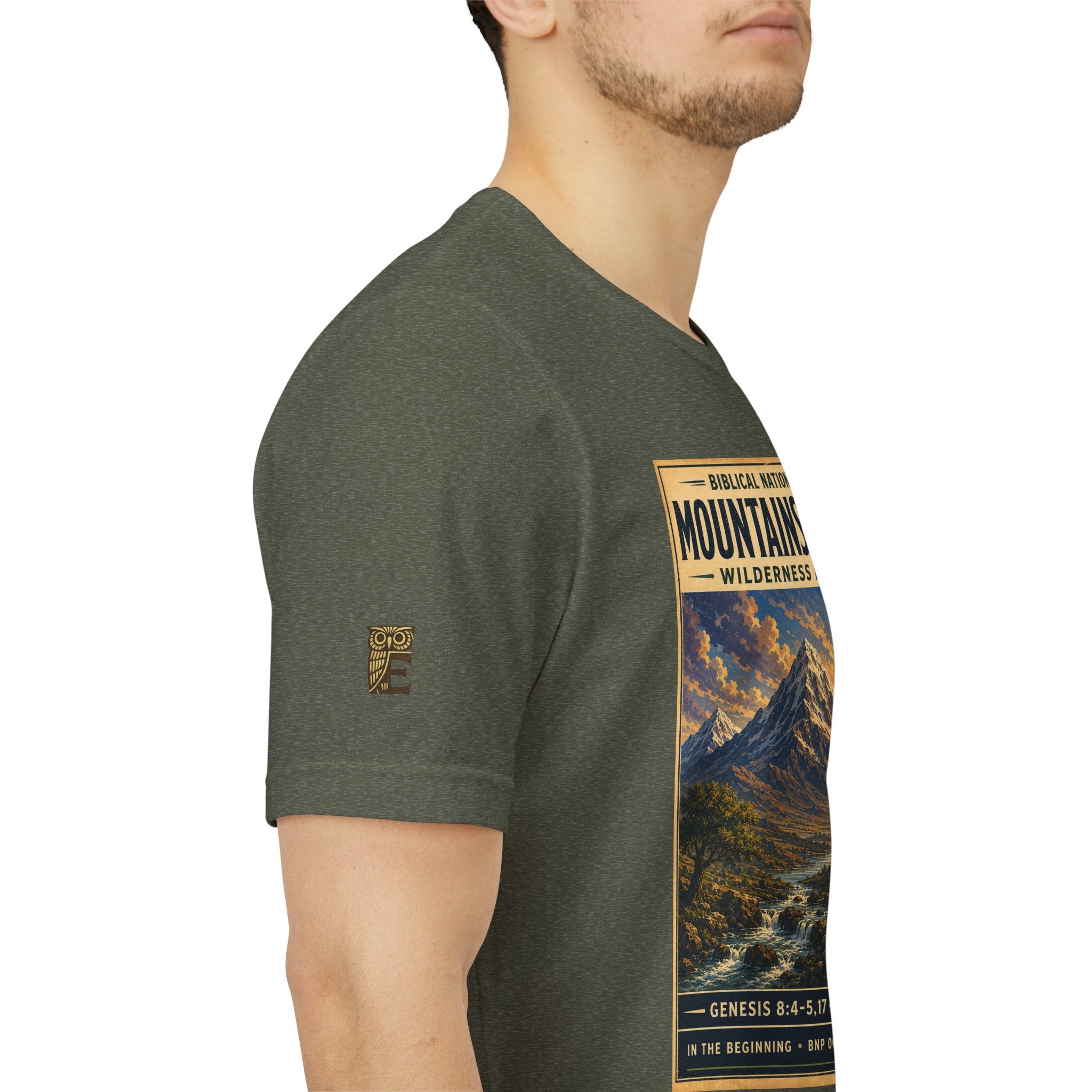 Biblical National Parks Collection I- In The Beginning #004/006 Genesis 8:4-5,17 | Vintage nature poster Tee | Biblical national parks graphic shirt