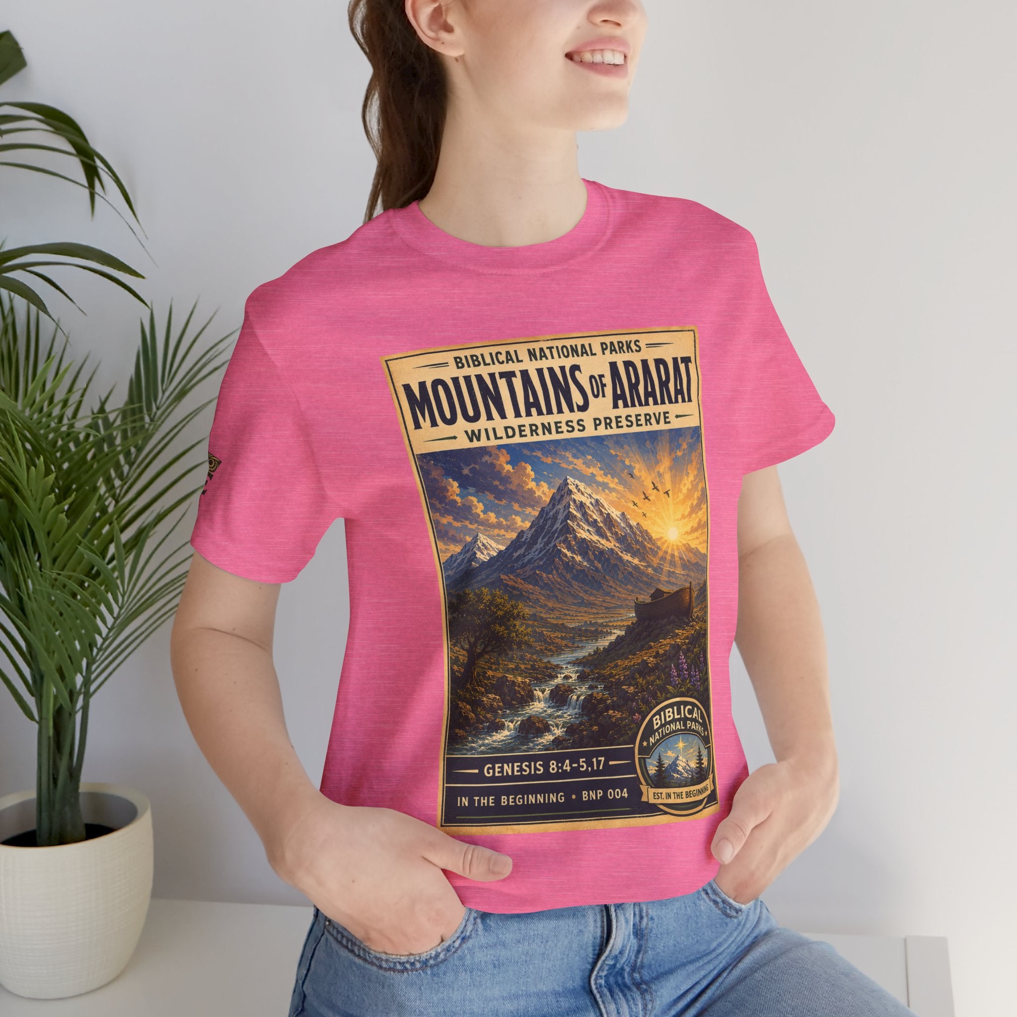Biblical National Parks Collection I- In The Beginning #004/006 Genesis 8:4-5,17 | Vintage nature poster Tee | Biblical national parks graphic shirt