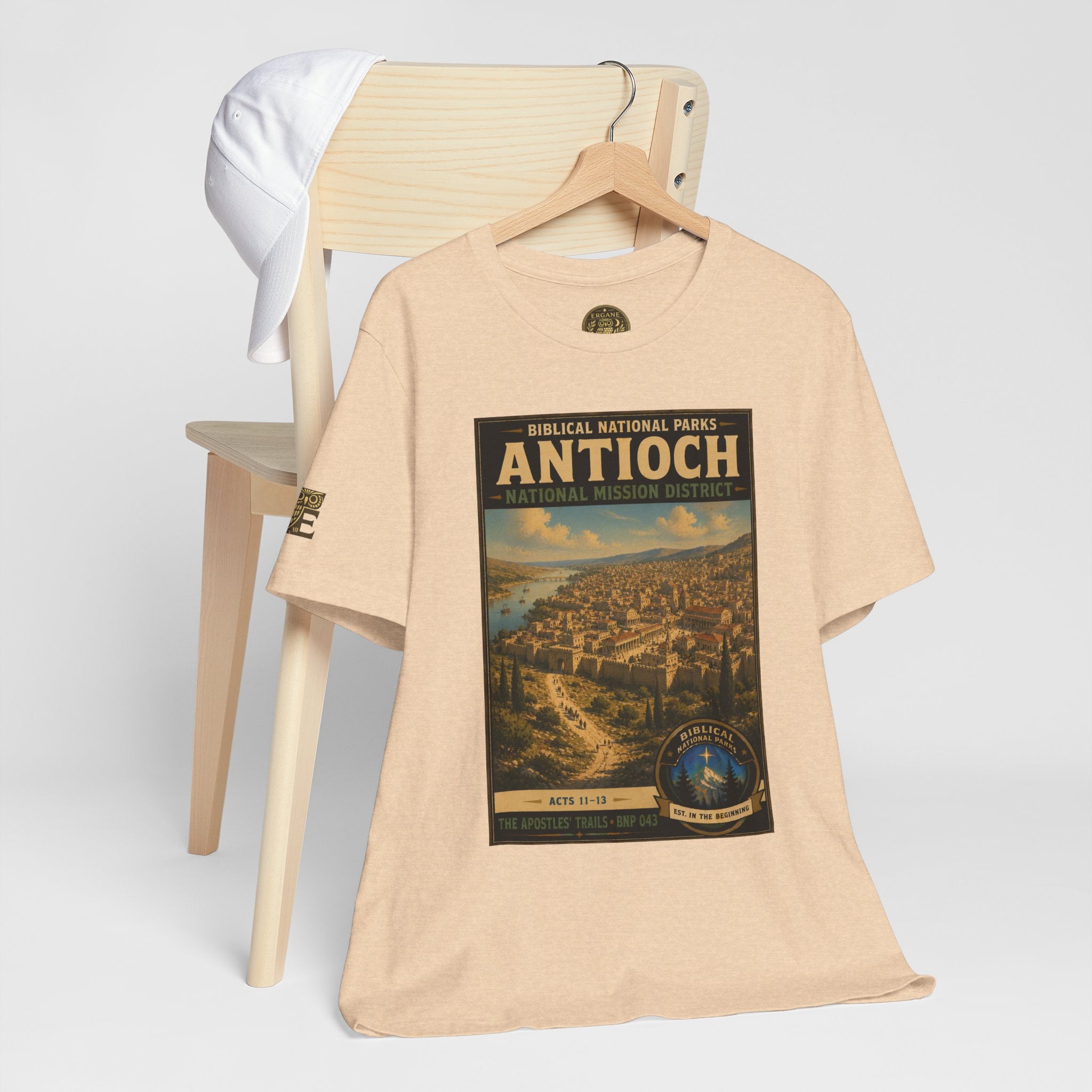Biblical National Parks Collection VIII- The Apostles' Trails #043/049 | Acts 11-13 | Vintage nature poster Tee | Biblical national parks graphic shirt
