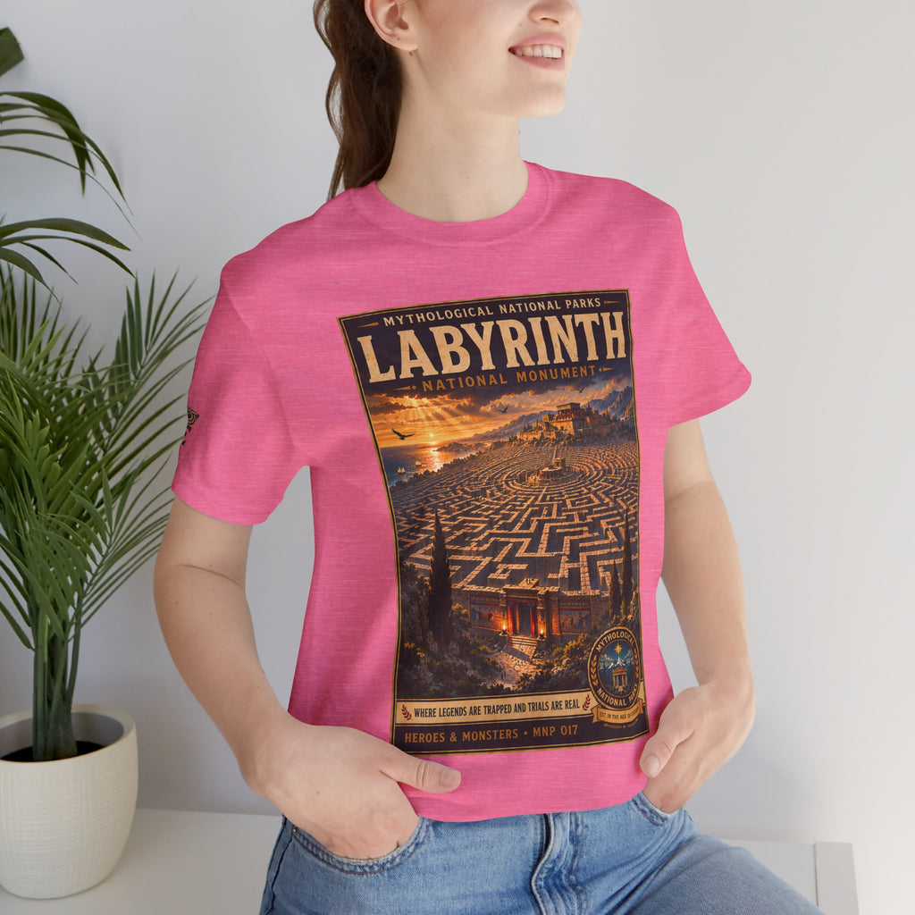 Mythological National Parks Collection III- #017-028 - Heros & Monsters | Vintage nature poster Tee | Mythological National Parks graphic shirt