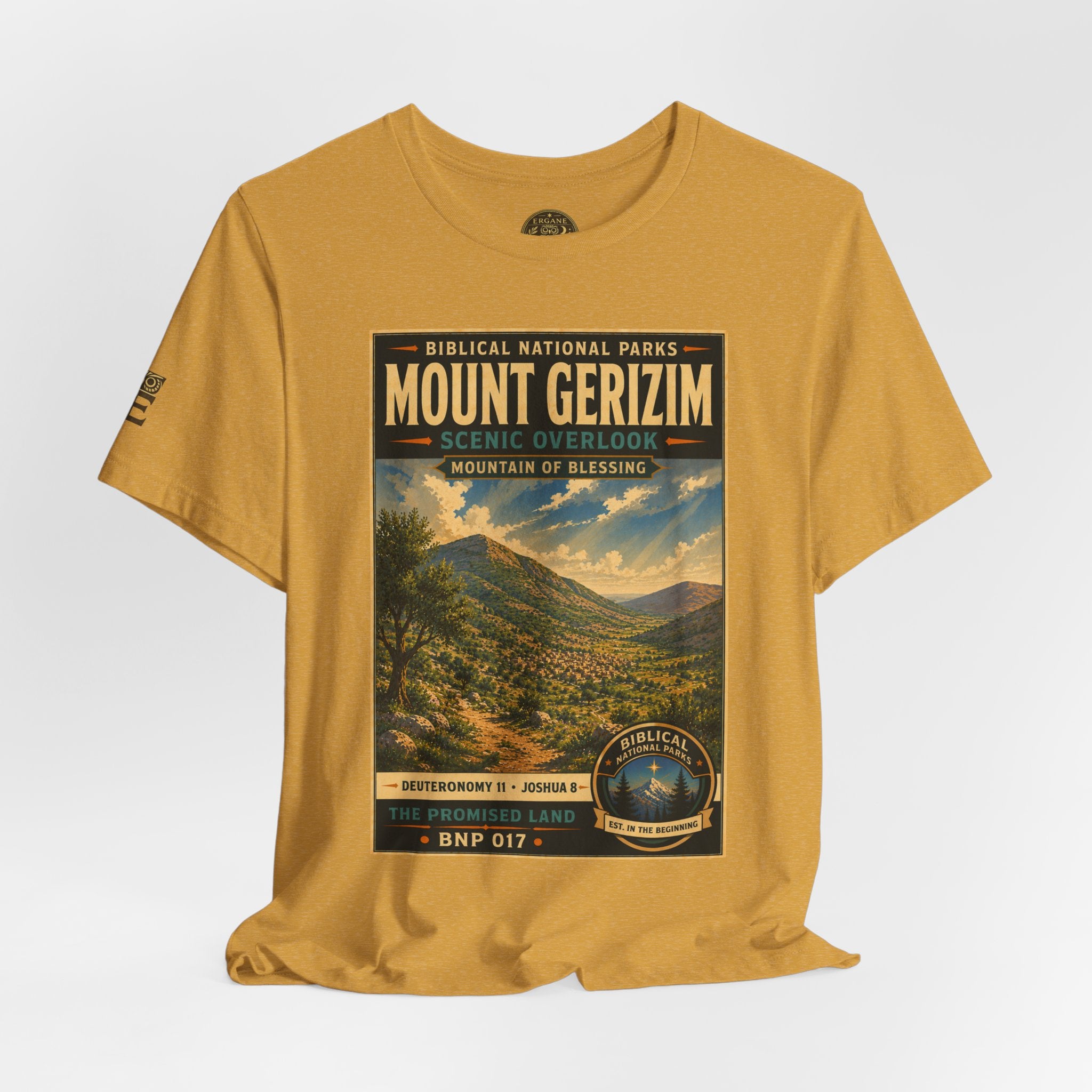 Biblical National Parks Collection III- The Promised Land #017/018 Joshua 8 | Vintage nature poster Tee | Biblical national parks graphic shirt