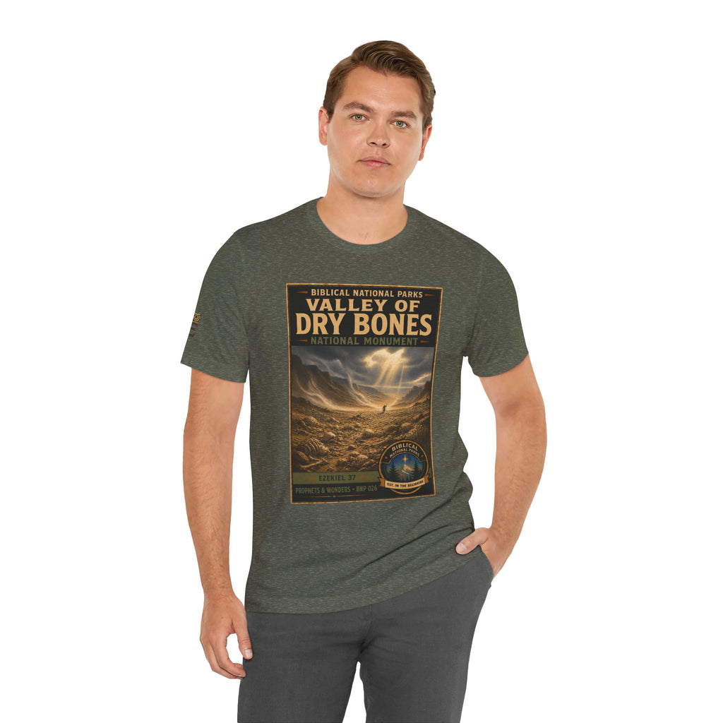 Biblical National Parks Collection V- Prophets & Wonders #026/030 Ezekiel 37  | Vintage nature poster Tee | Biblical national parks graphic shirt