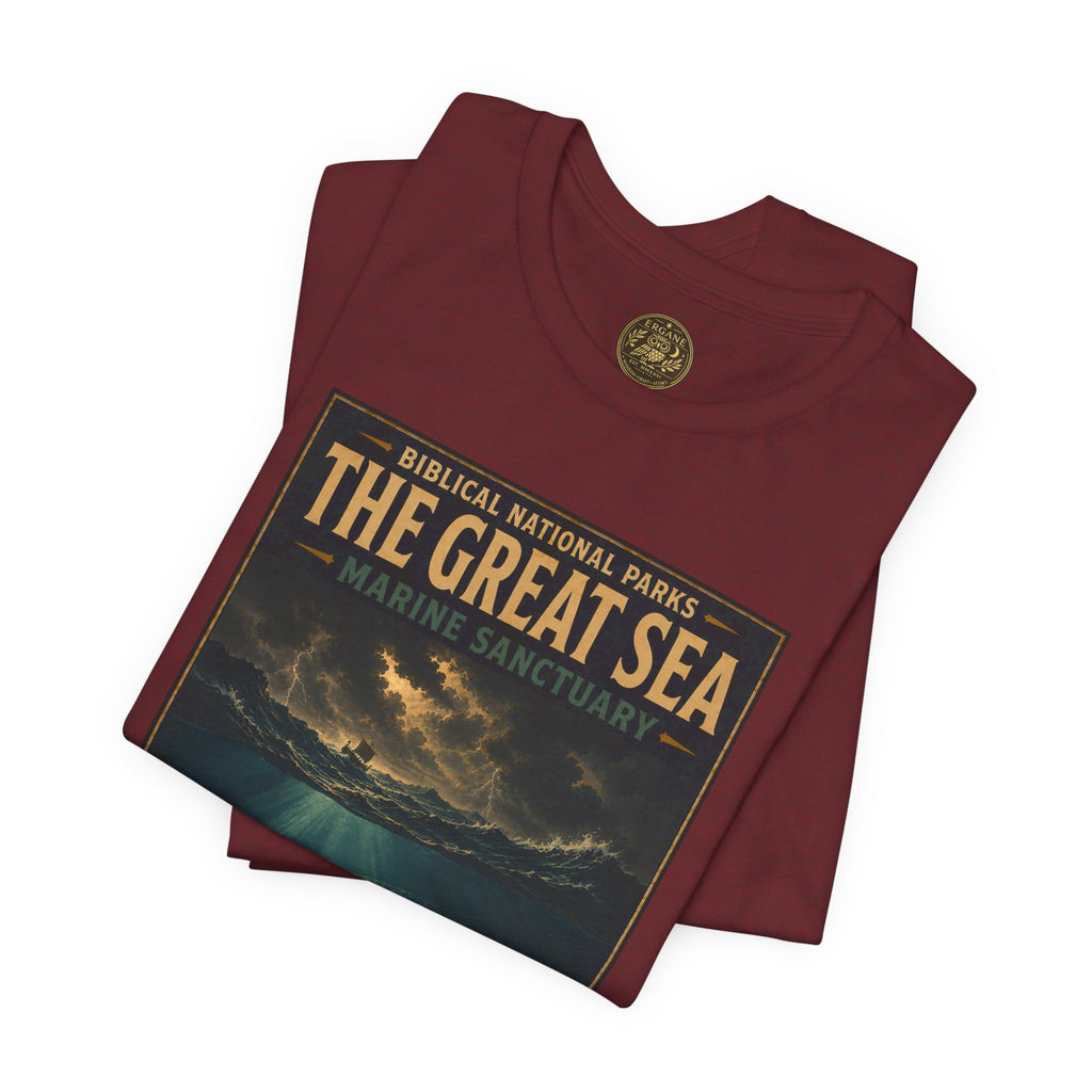 Biblical National Parks Collection V- Prophets & Wonders #030/030 Jonah 1-2 | Vintage nature poster Tee | Biblical national parks graphic shirt