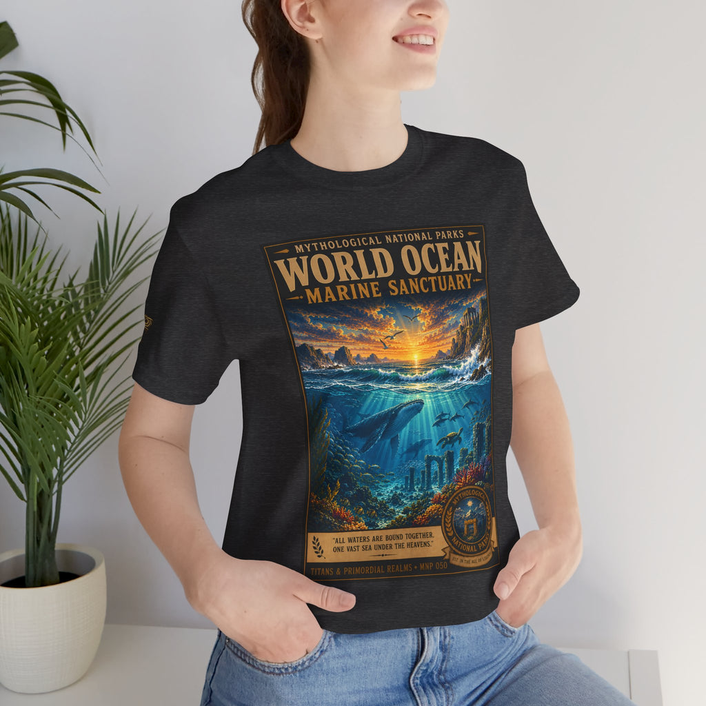Mythological National Parks COLLECTION V- #050-050 TITANS & PRIMORDIAL REALMS | Vintage nature poster Tee | Mythological National Parks graphic shirt