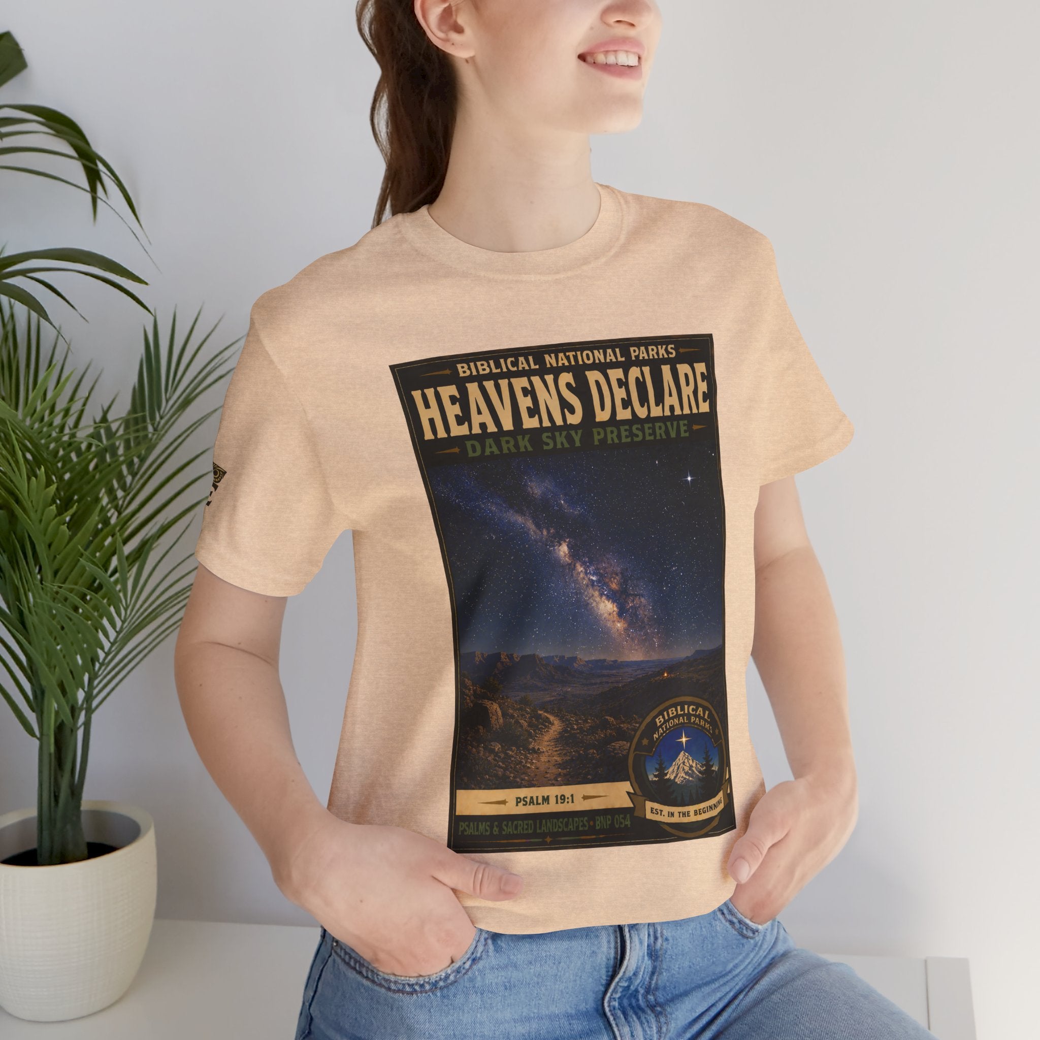 Biblical National Parks Collection IX- #054/054 -Psalms & Sacred Landscapes | Psalm 19:1 | Vintage nature poster Tee | Biblical national parks graphic shirt