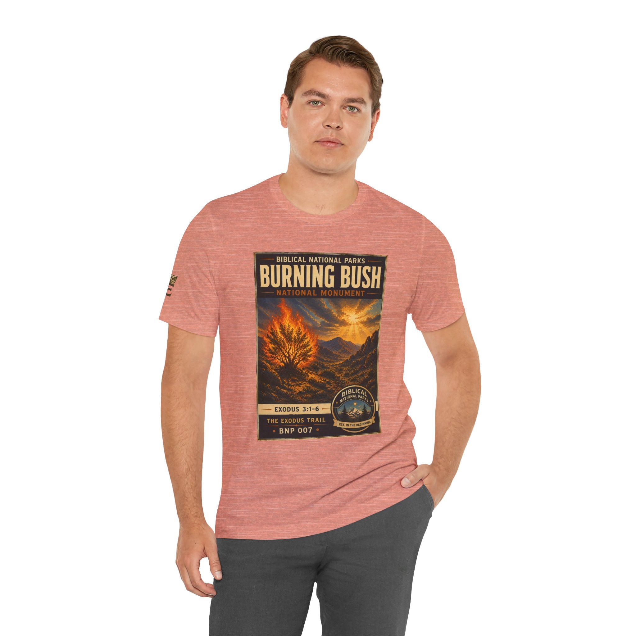 Biblical National Parks Collection II- The Exodus Trail #007/013 Exodus 3: 1-6 | Vintage nature poster Tee | Biblical national parks graphic shirt