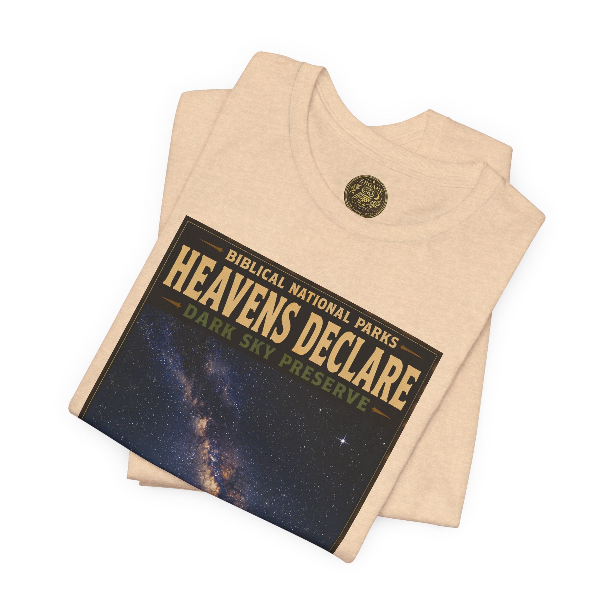 Biblical National Parks Collection IX- #054/054 -Psalms & Sacred Landscapes | Psalm 19:1 | Vintage nature poster Tee | Biblical national parks graphic shirt