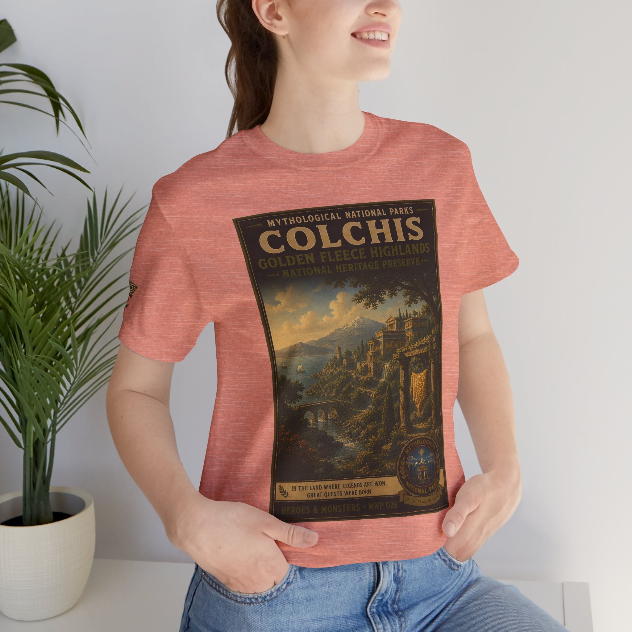 Mythological National Parks Collection III- #026-028 - Heros & Monsters | Vintage nature poster Tee | Mythological National Parks graphic shirt