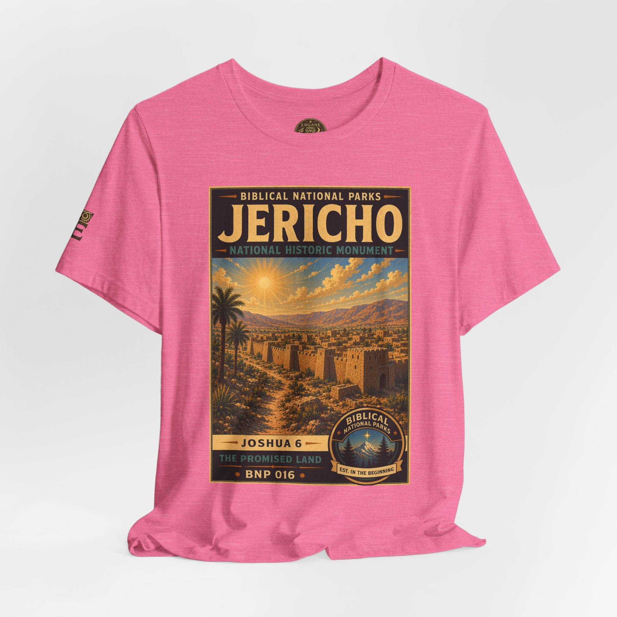 Biblical National Parks Collection III- The Promised Land #016/018 Joshua 6 | Vintage nature poster Tee | Biblical national parks graphic shirt