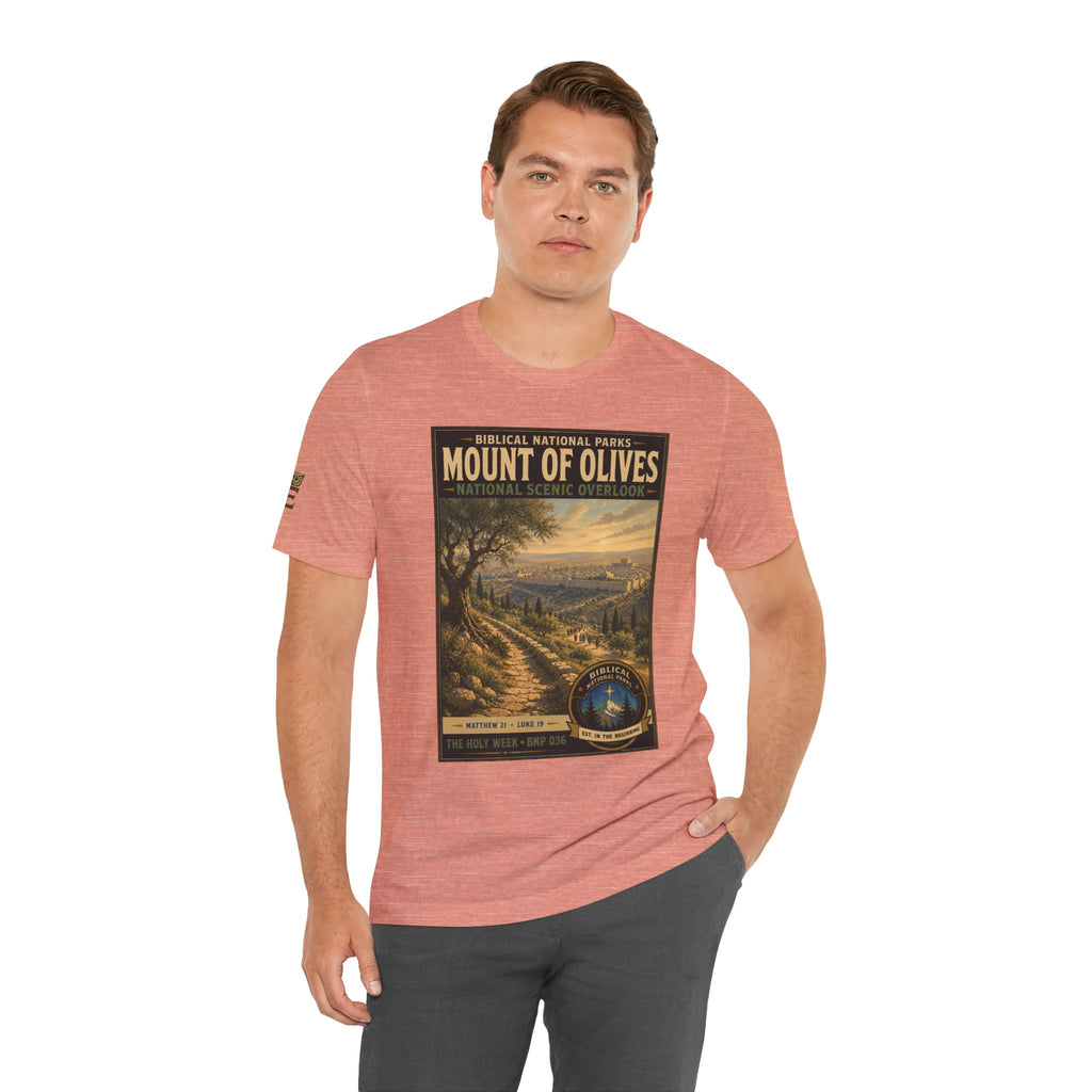 Biblical National Parks Collection VII- The Holy Week #036/041 | Matthew 21 - Luke 19 | Vintage nature poster Tee | Biblical national parks graphic shirt