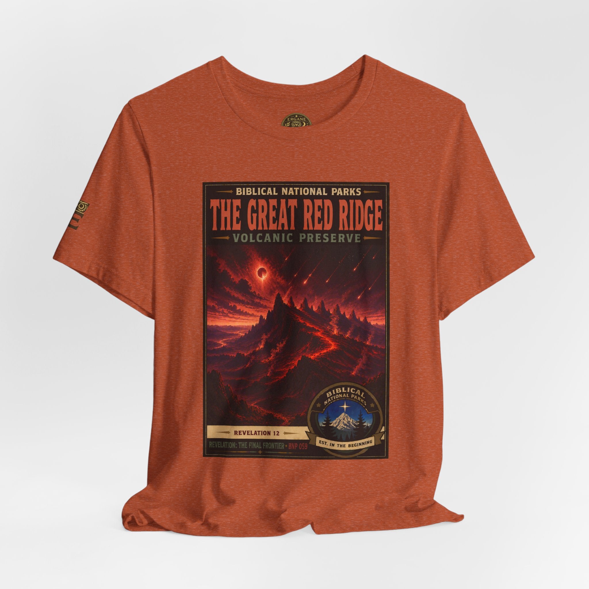 Biblical National Parks Collection X- #059/061 - Revelation: The Final Frontier | Revelation 12 | Vintage nature poster Tee | Biblical national parks graphic shirt