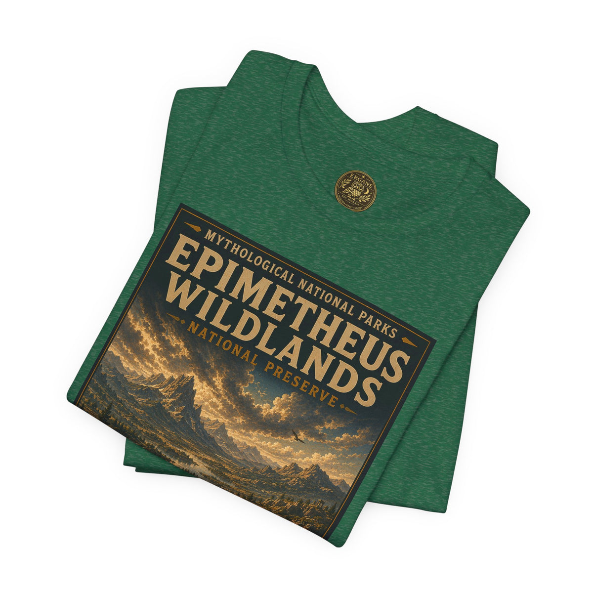 Mythological National Parks COLLECTION V- #046-050 TITANS & PRIMORDIAL REALMS | Vintage nature poster Tee | Mythological National Parks graphic shirt