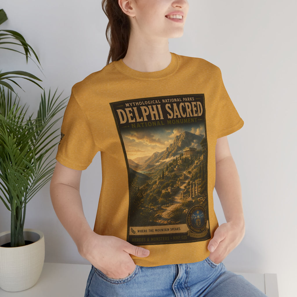 Mythological National Parks Collection III- #025-028 - Heros & Monsters | Vintage nature poster Tee | Mythological National Parks graphic shirt