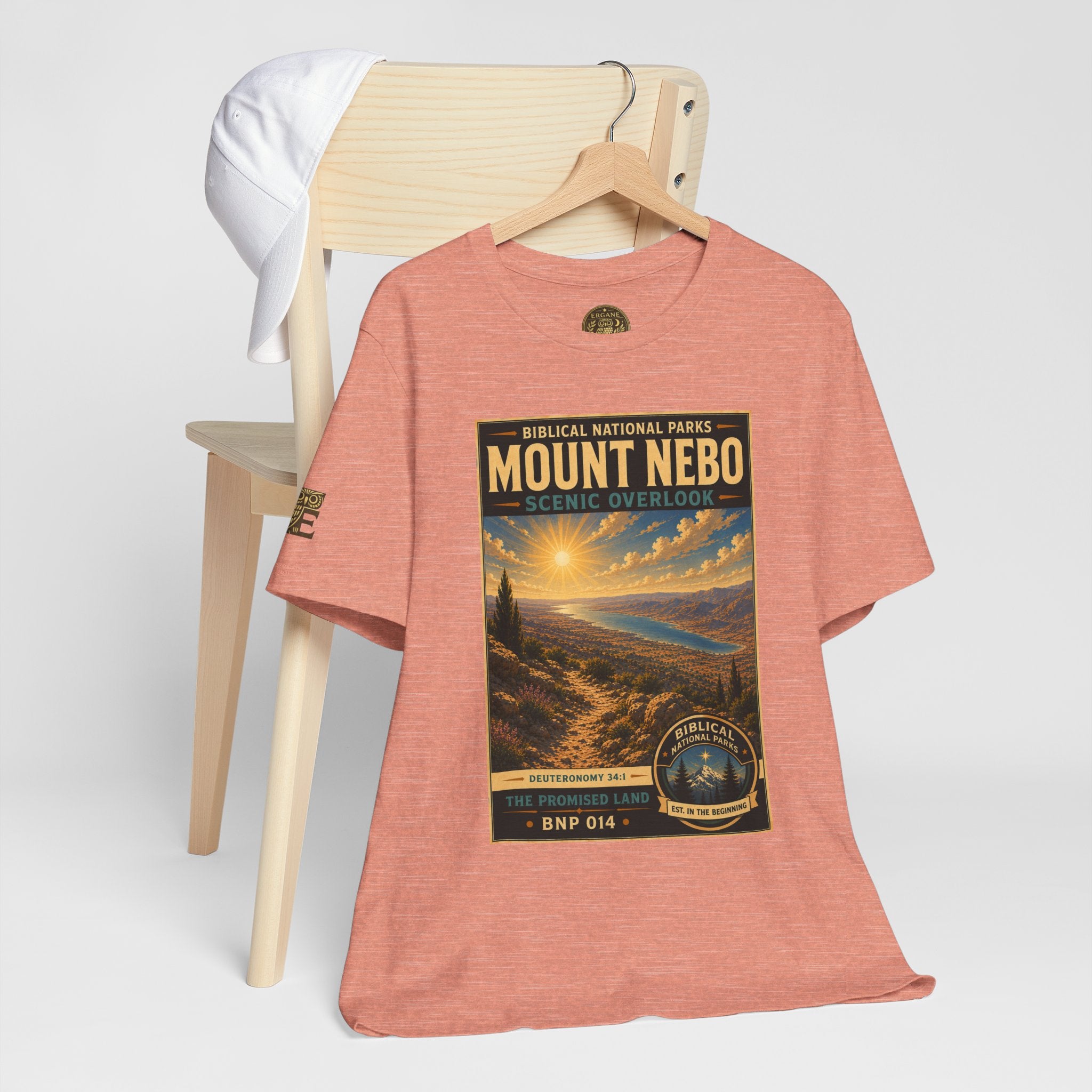 Biblical National Parks Collection III- The Promised Land #014/018 Deuteronomy 34:1 | Vintage nature poster Tee | Biblical national parks graphic shirt