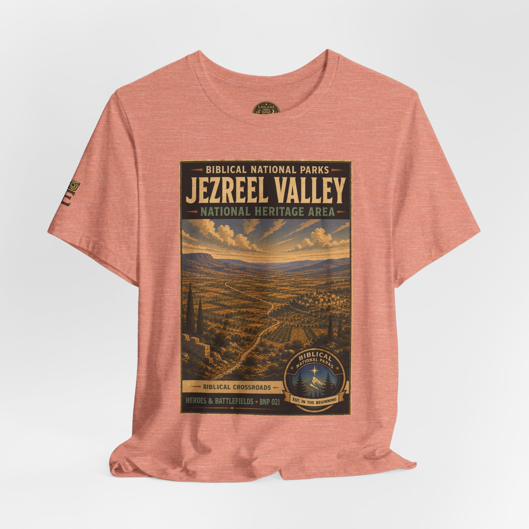 Biblical National Parks Collection IV- Heros & Battlefields #021/023 Biblical Crossroads | Vintage nature poster Tee | Biblical national parks graphic shirt