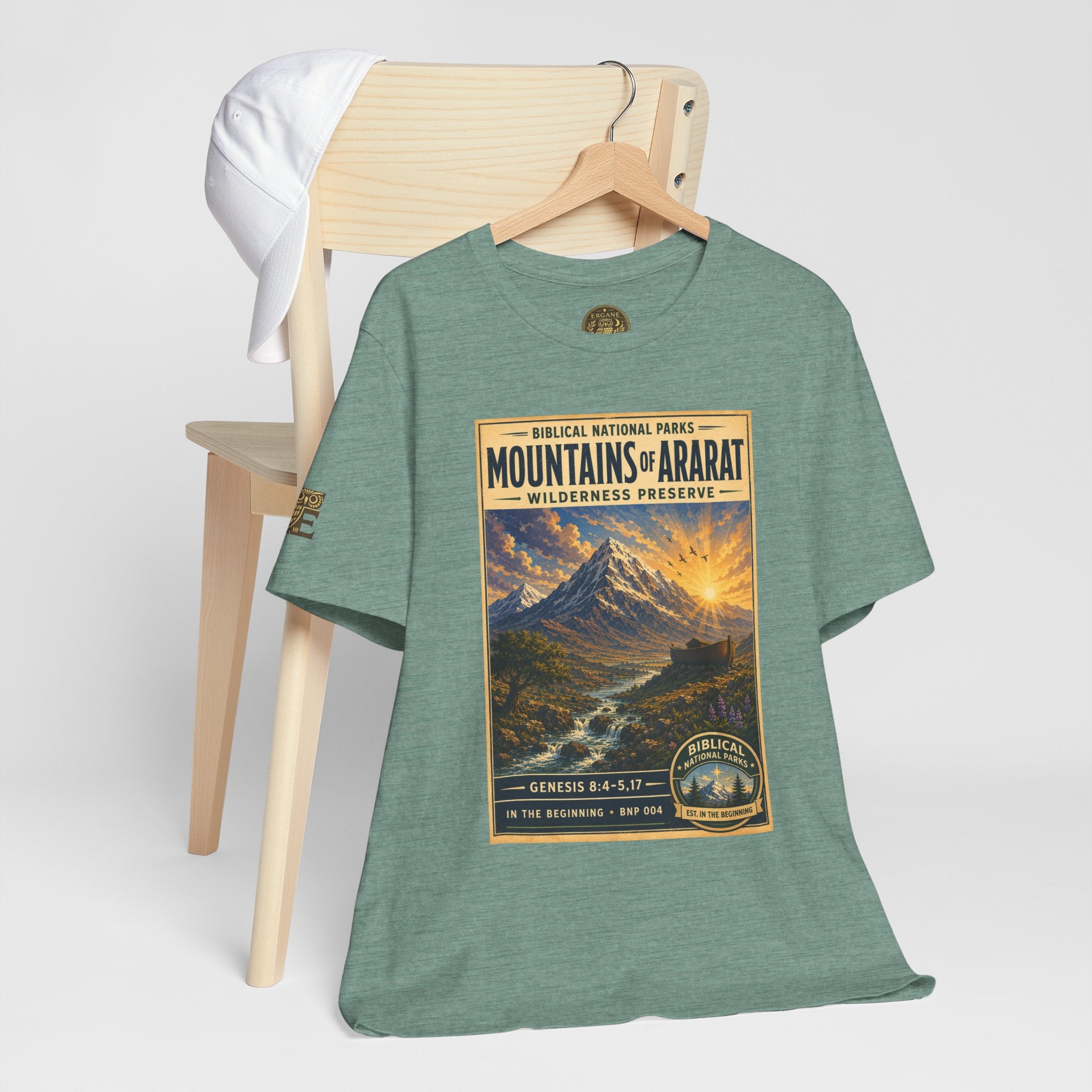 Biblical National Parks Collection I- In The Beginning #004/006 Genesis 8:4-5,17 | Vintage nature poster Tee | Biblical national parks graphic shirt