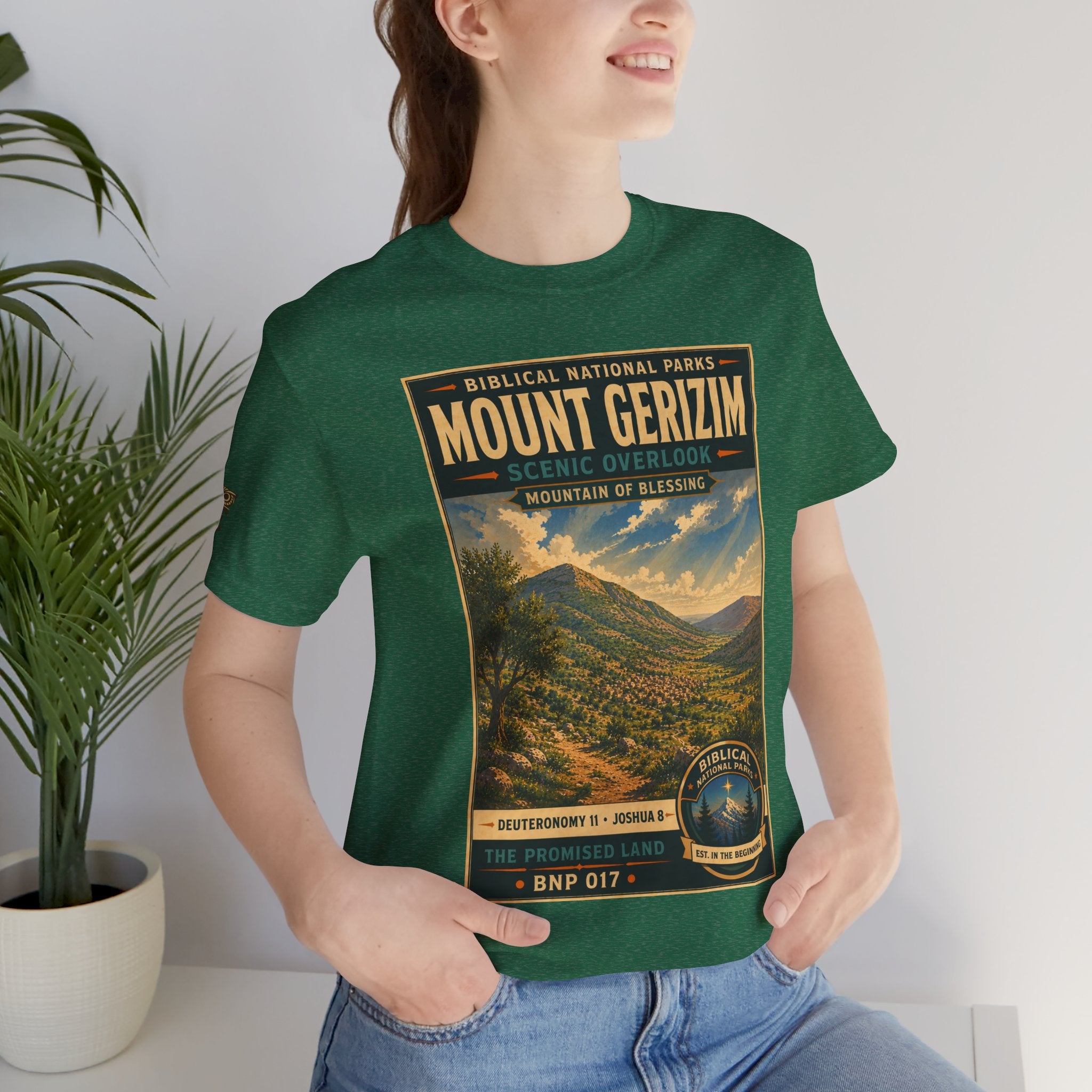 Biblical National Parks Collection III- The Promised Land #017/018 Joshua 8 | Vintage nature poster Tee | Biblical national parks graphic shirt