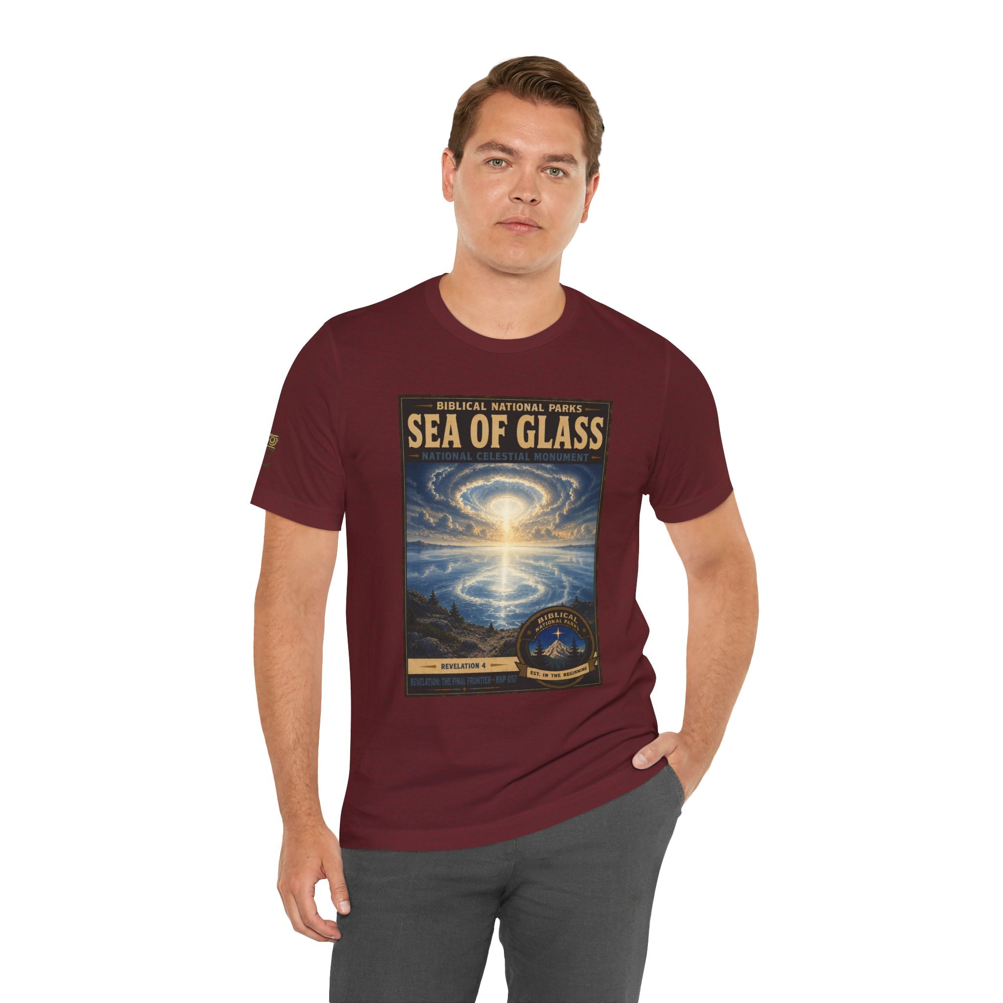 Biblical National Parks Collection X- #057/061 - Revelation: The Final Frontier | Revelation 4 | Vintage nature poster Tee | Biblical national parks graphic shirt