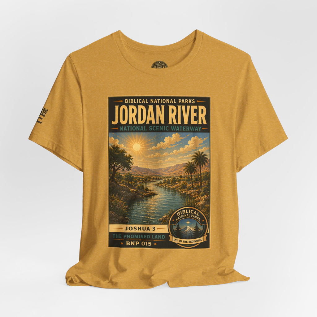 Biblical National Parks Collection III- The Promised Land #015/018 Joshua 3 | Vintage nature poster Tee | Biblical national parks graphic shirt