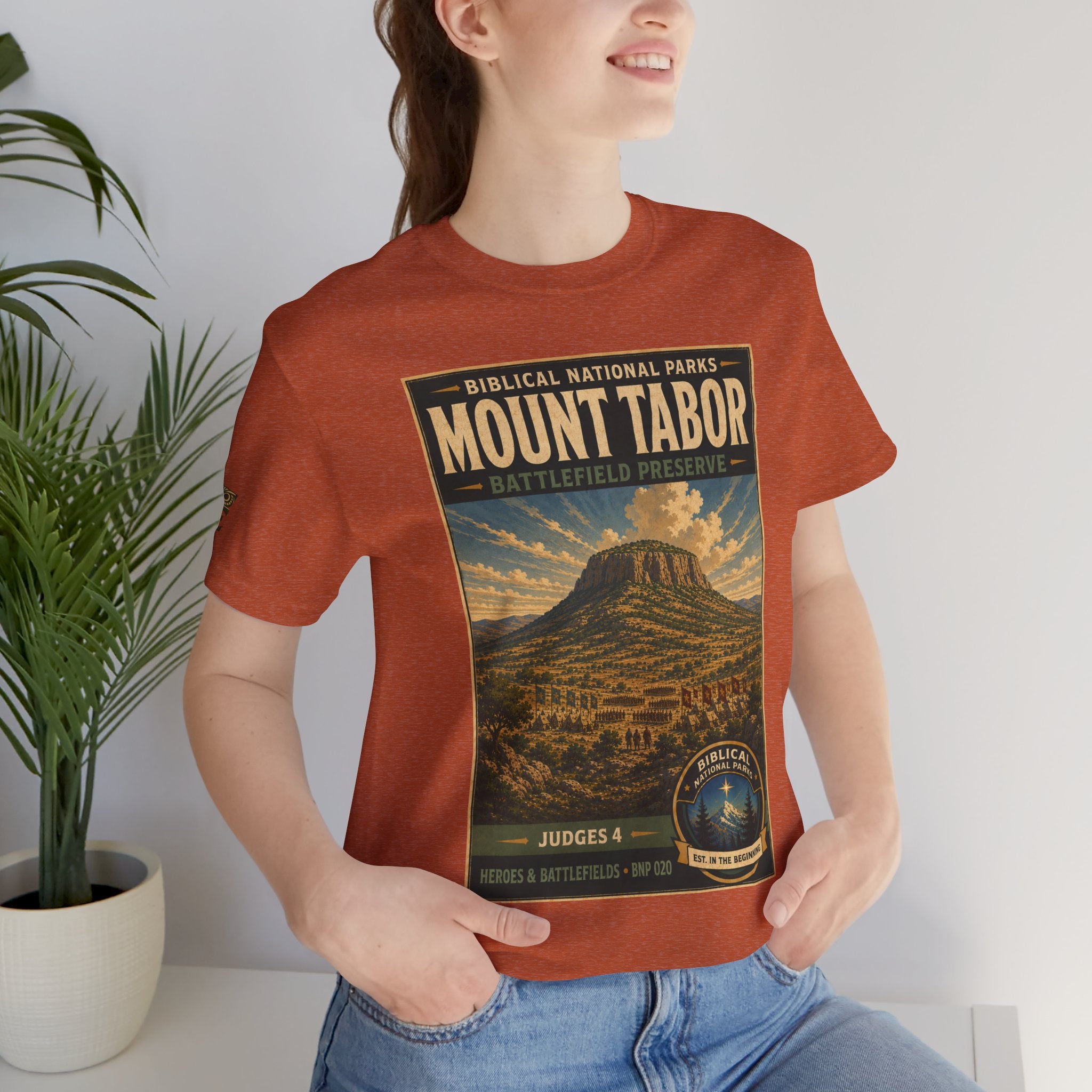 Biblical National Parks Collection IV- Heros & Battlefields #020/023 Judges 4 | Vintage nature poster Tee | Biblical national parks graphic shirt