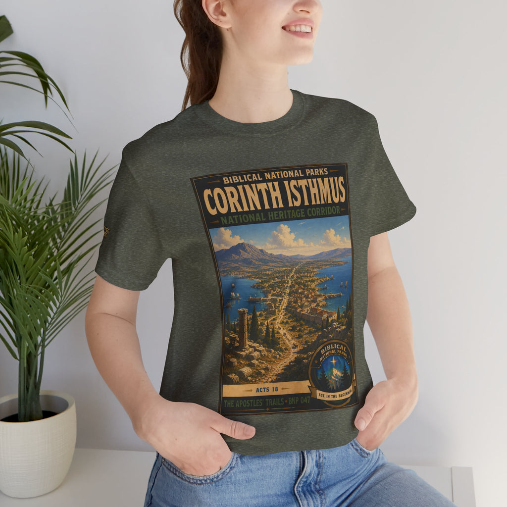 Biblical National Parks Collection VIII- The Apostles' Trails #047/049 | Acts 18 | Vintage nature poster Tee | Biblical national parks graphic shirt