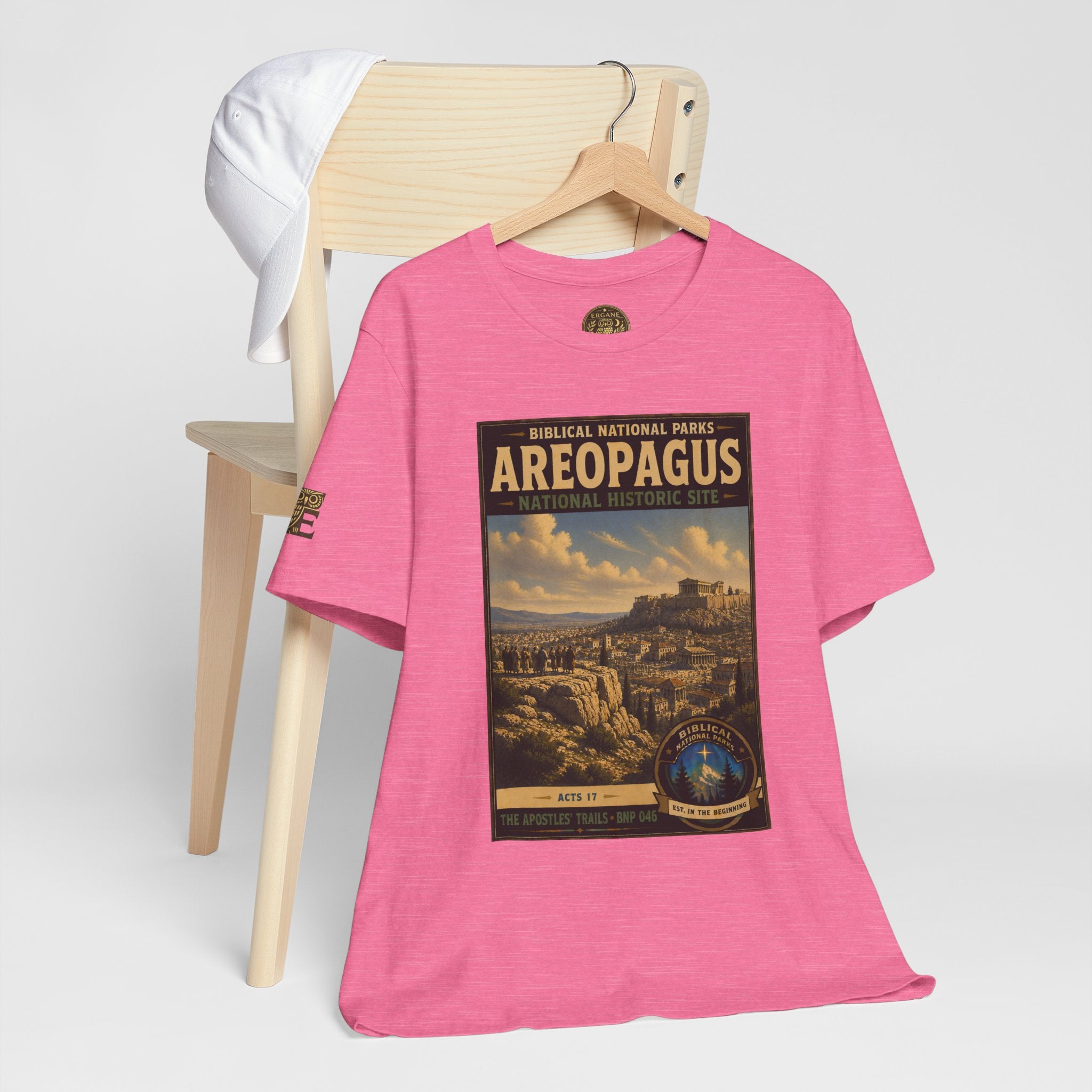 Biblical National Parks Collection VIII- The Apostles' Trails #046/049 | Acts 17 | Vintage nature poster Tee | Biblical national parks graphic shirt