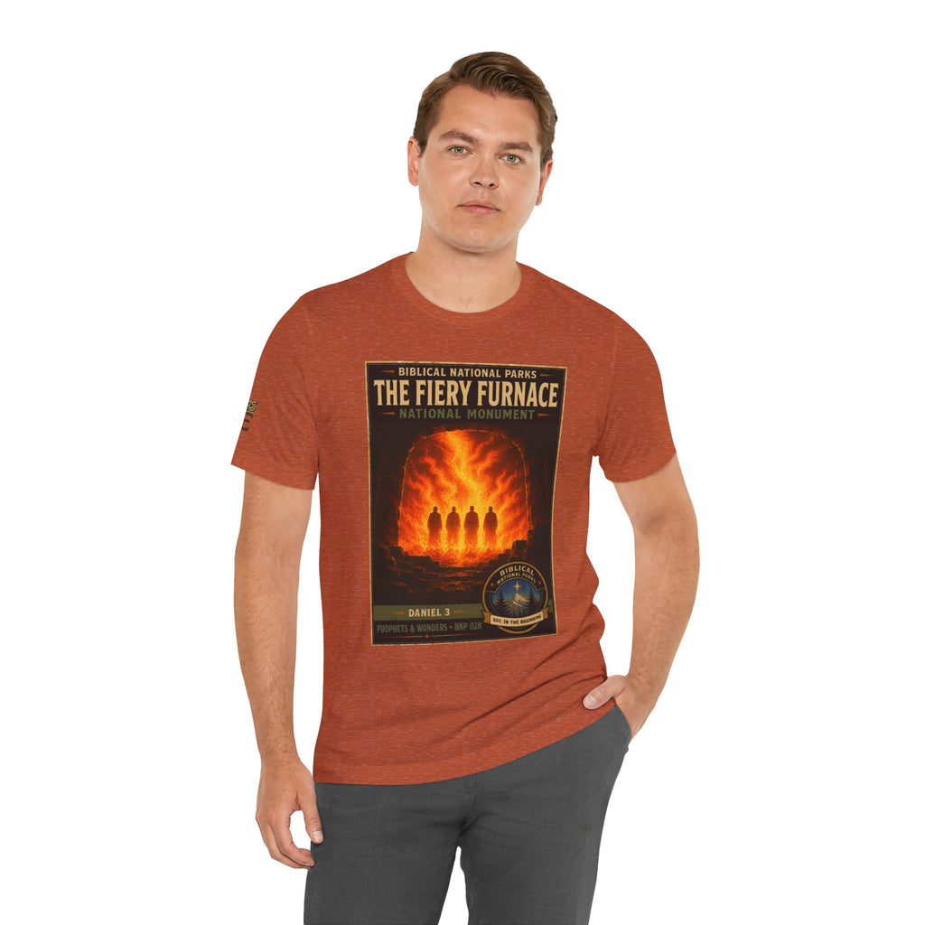 Biblical National Parks Collection V- Prophets & Wonders #028/030 Daniel 3 | Vintage nature poster Tee | Biblical national parks graphic shirt