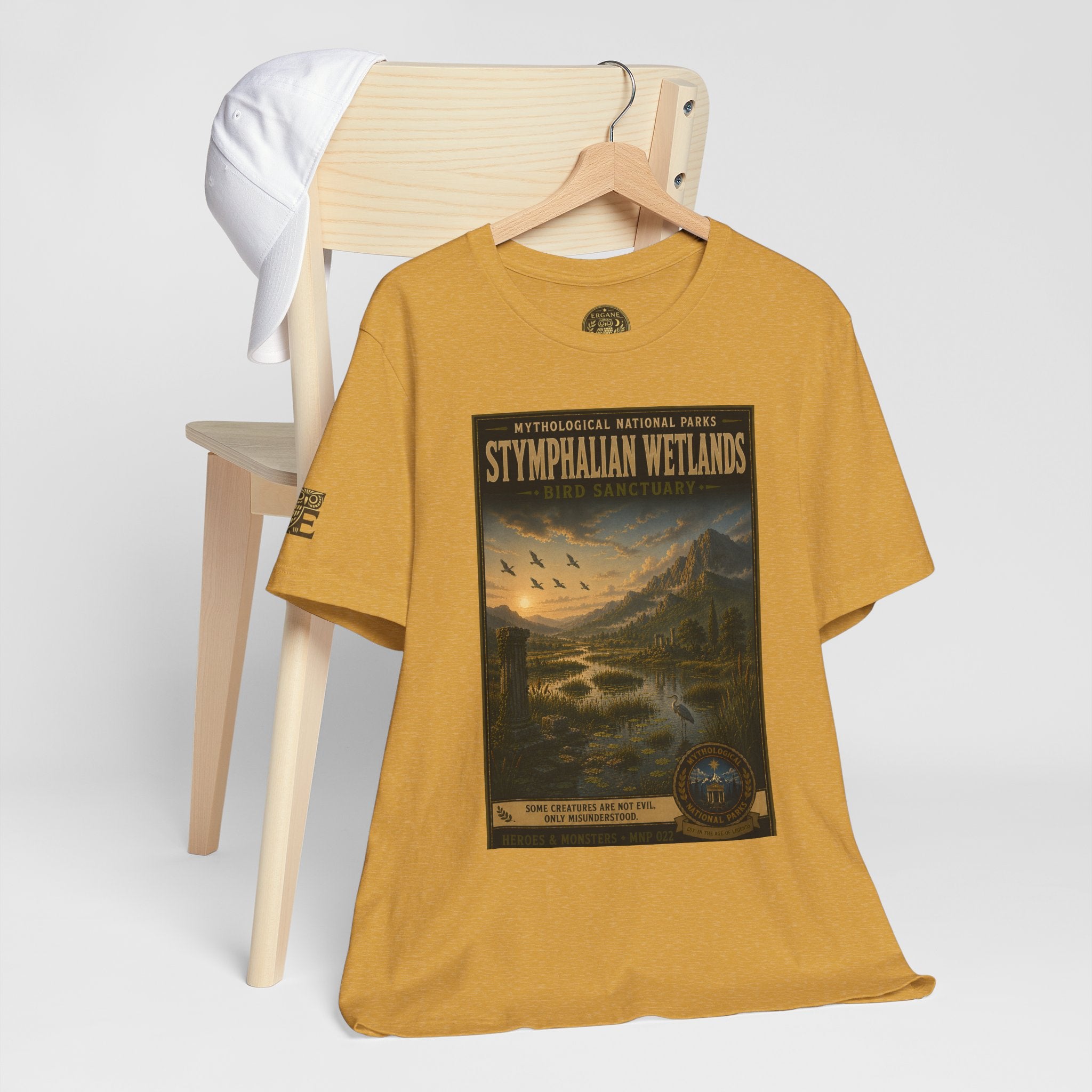Mythological National Parks Collection III- #022-028 - Heros & Monsters | Vintage nature poster Tee | Mythological National Parks graphic shirt