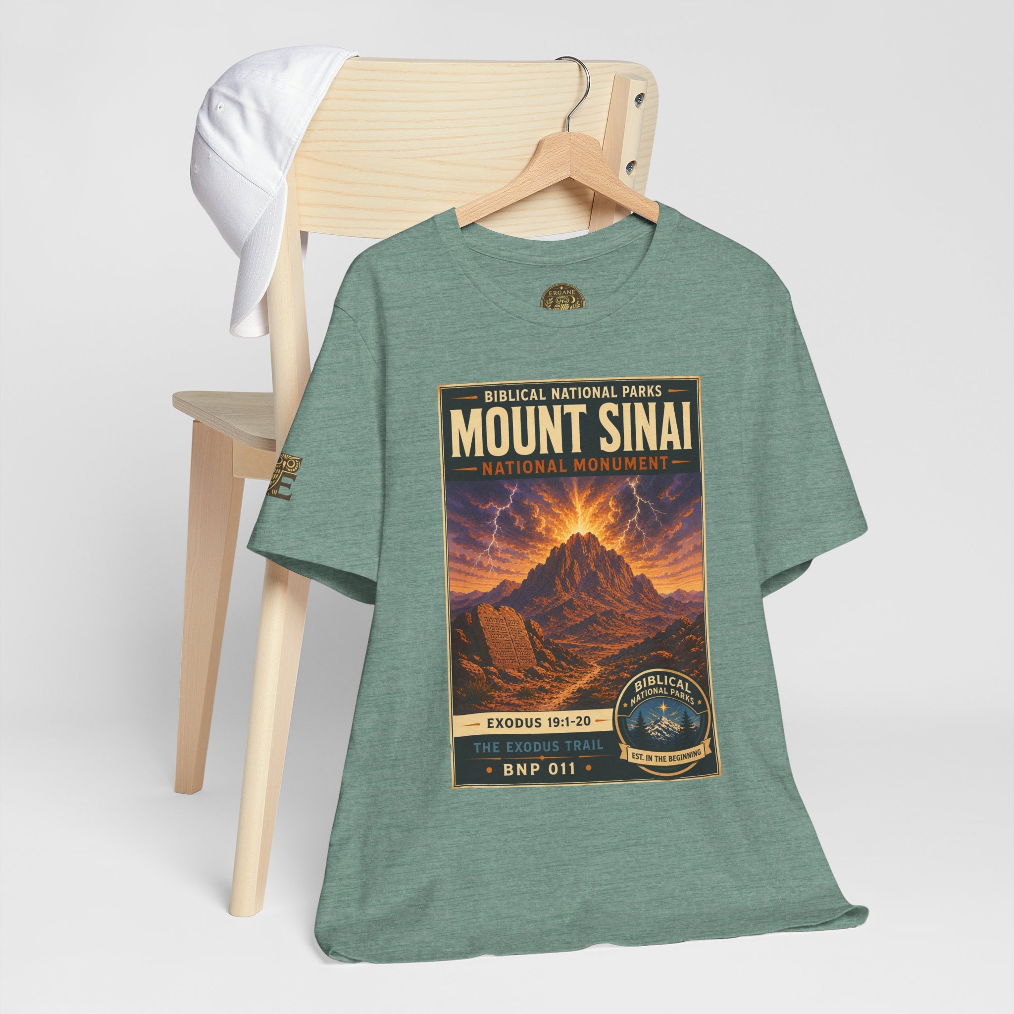 Biblical National Parks Collection II- The Exodus Trail #011/013 Exodus 19: 1-20 | Vintage nature poster Tee | Biblical national parks graphic shirt