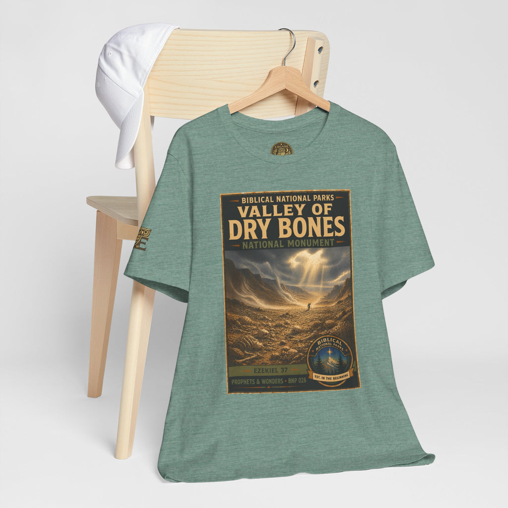 Biblical National Parks Collection V- Prophets & Wonders #026/030 Ezekiel 37  | Vintage nature poster Tee | Biblical national parks graphic shirt