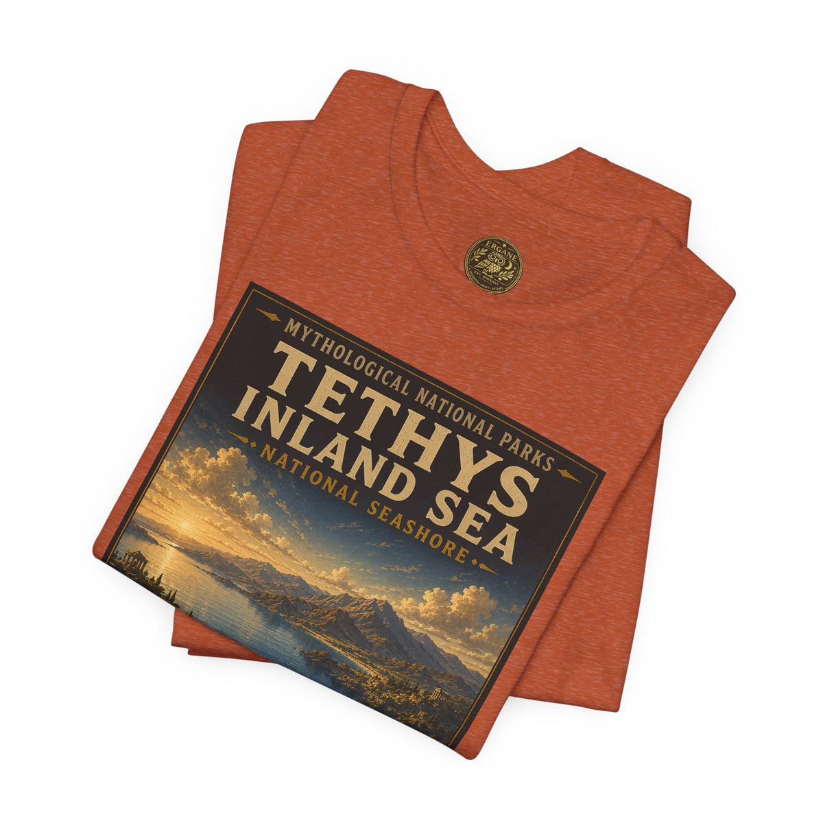 Mythological National Parks COLLECTION V- #043-050 TITANS & PRIMORDIAL REALMS | Vintage nature poster Tee | Mythological National Parks graphic shirt
