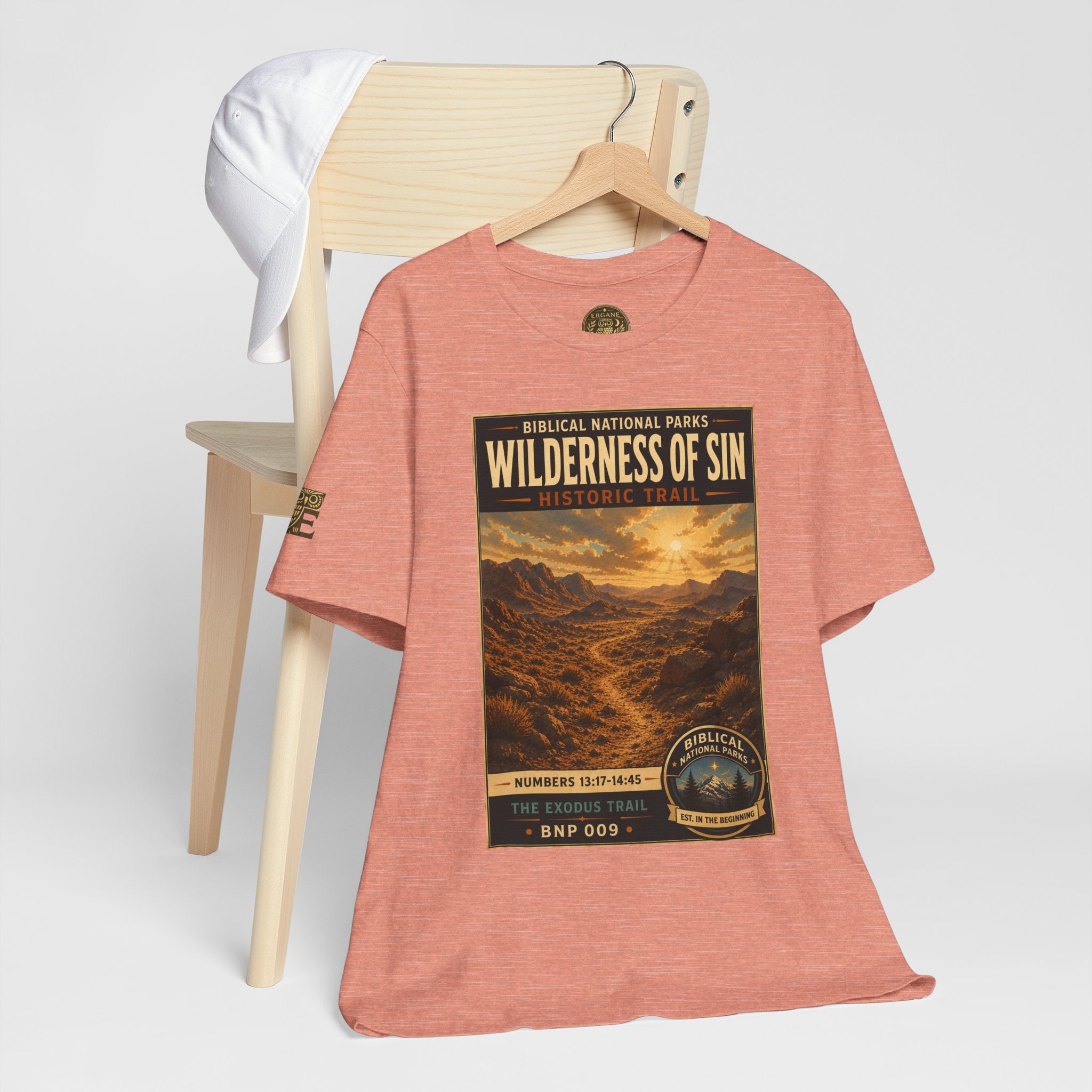 Biblical National Parks Collection II- The Exodus Trail #009/013 Exodus 13: 17 - 14:45 | Vintage nature poster Tee | Biblical national parks graphic shirt
