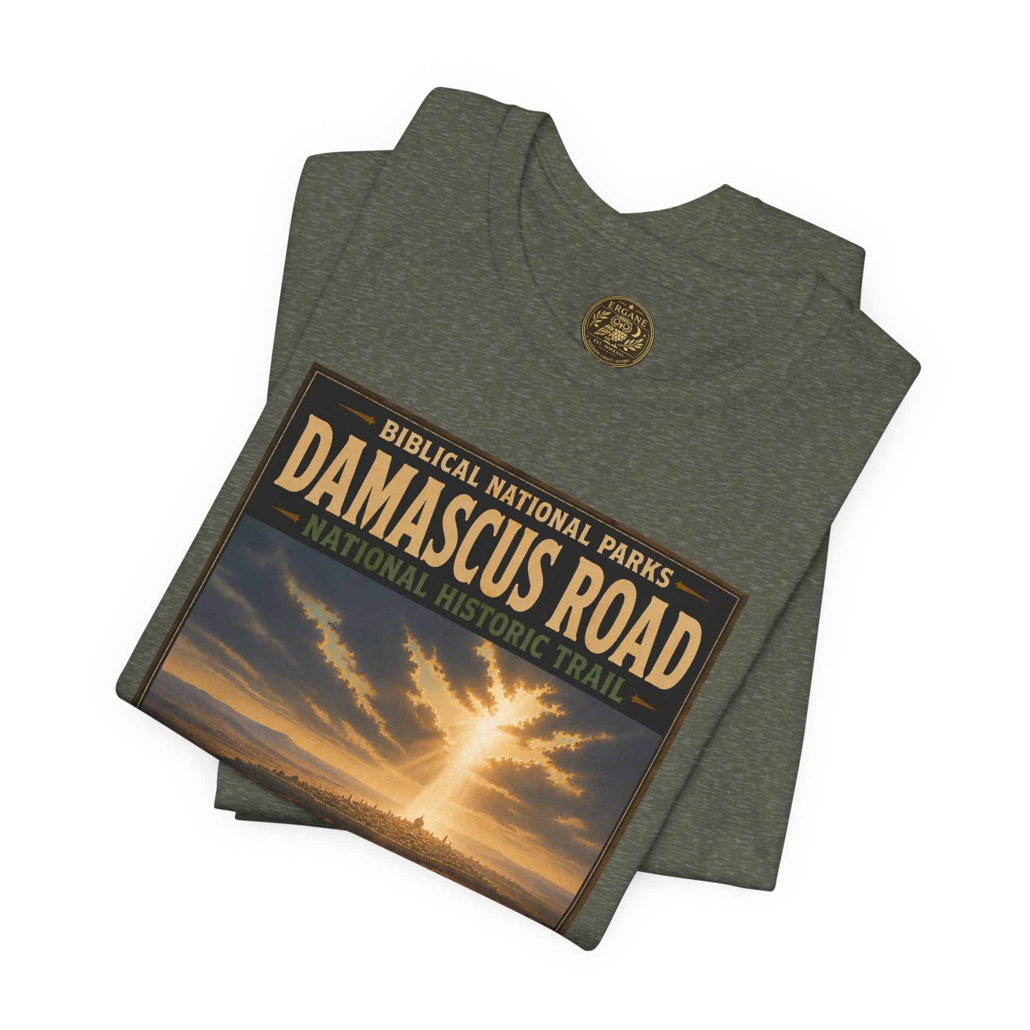Biblical National Parks Collection VIII- The Apostles' Trails #042/049 | Acts 9 | Vintage nature poster Tee | Biblical national parks graphic shirt