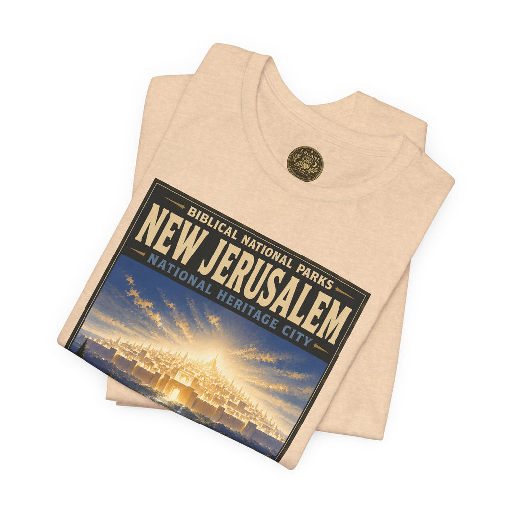 Biblical National Parks Collection X- #060/061 - Revelation: The Final Frontier | Revelation 21 | Vintage nature poster Tee | Biblical national parks graphic shirt 2