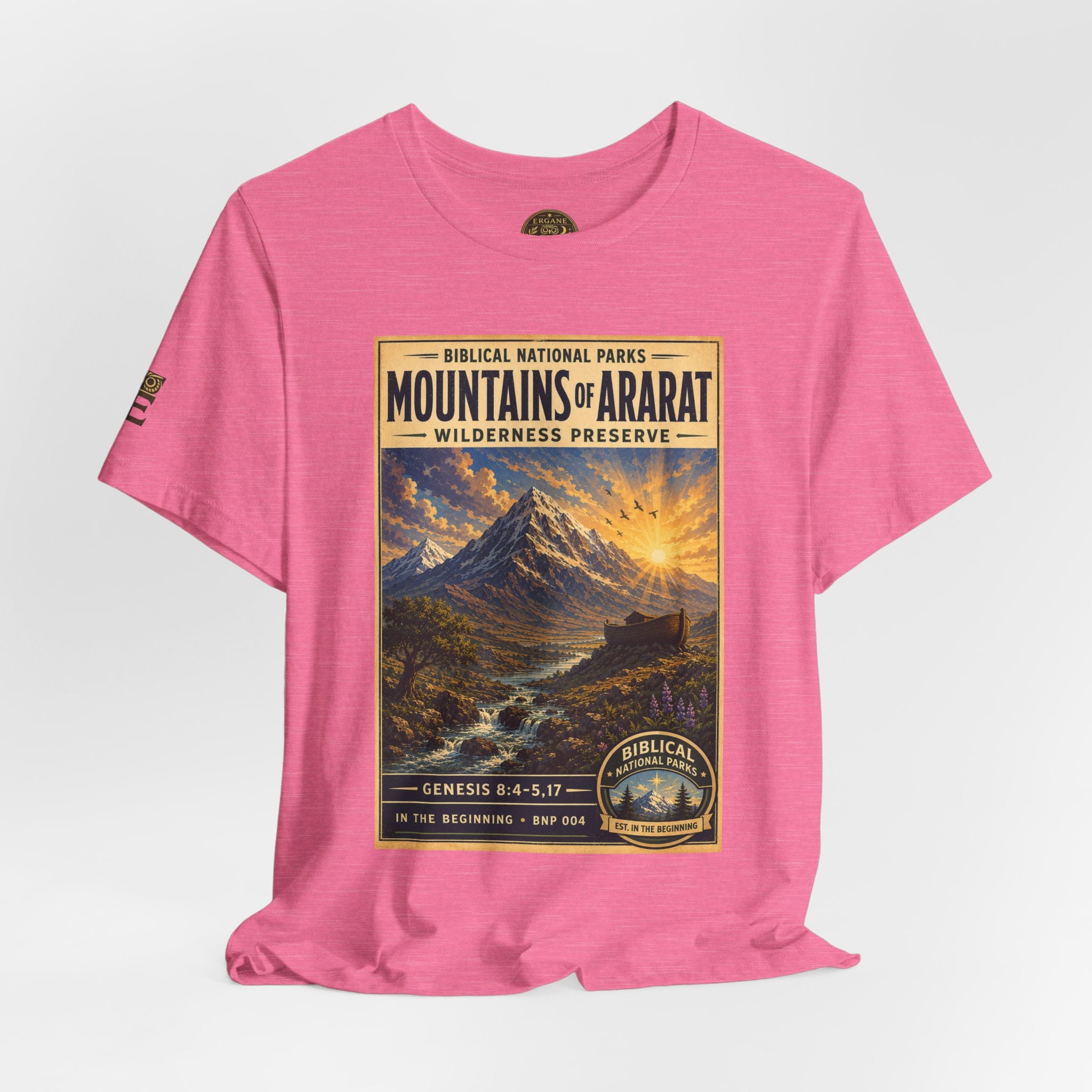 Biblical National Parks Collection I- In The Beginning #004/006 Genesis 8:4-5,17 | Vintage nature poster Tee | Biblical national parks graphic shirt