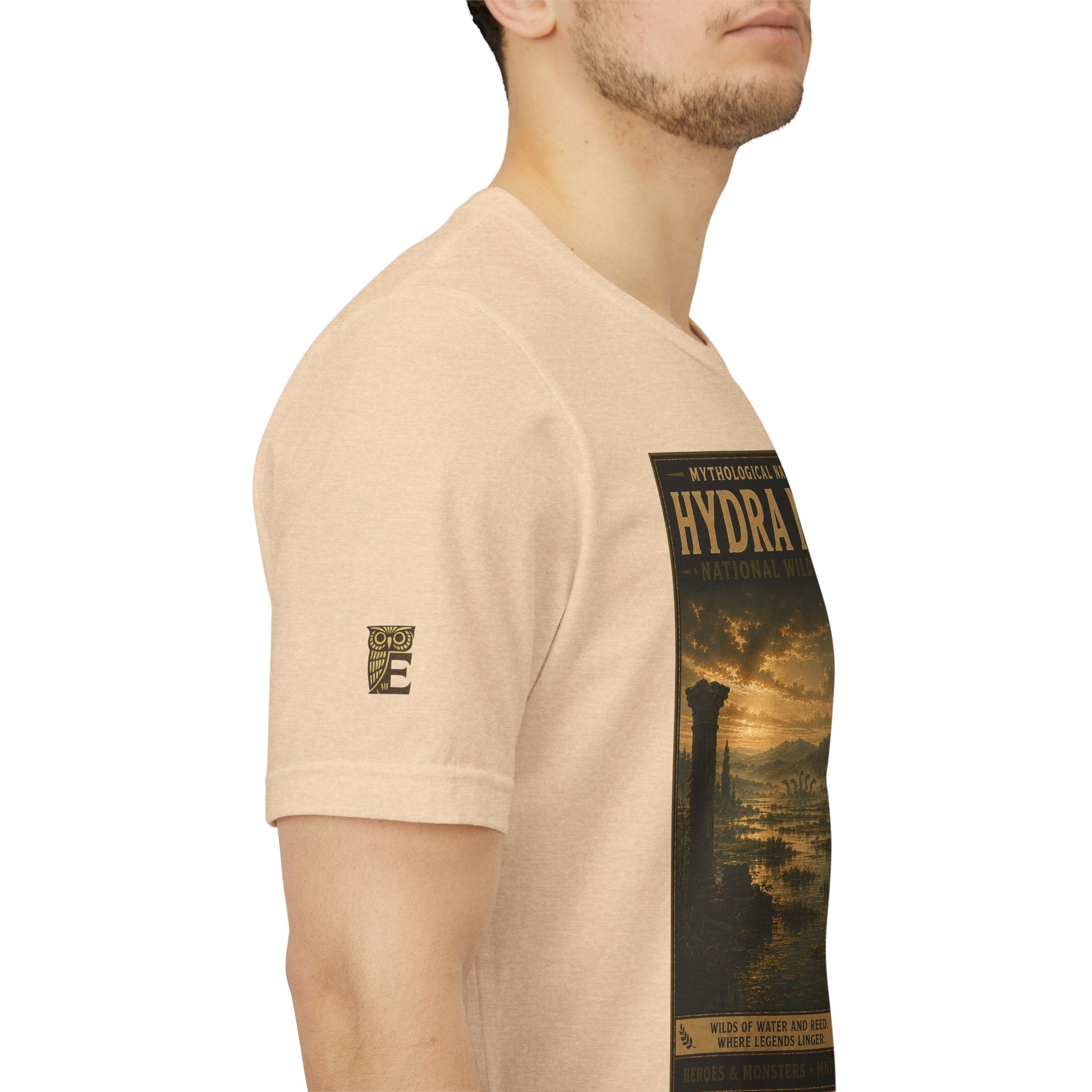 Mythological National Parks Collection III- #021-028 - Heros & Monsters | Vintage nature poster Tee | Mythological National Parks graphic shirt