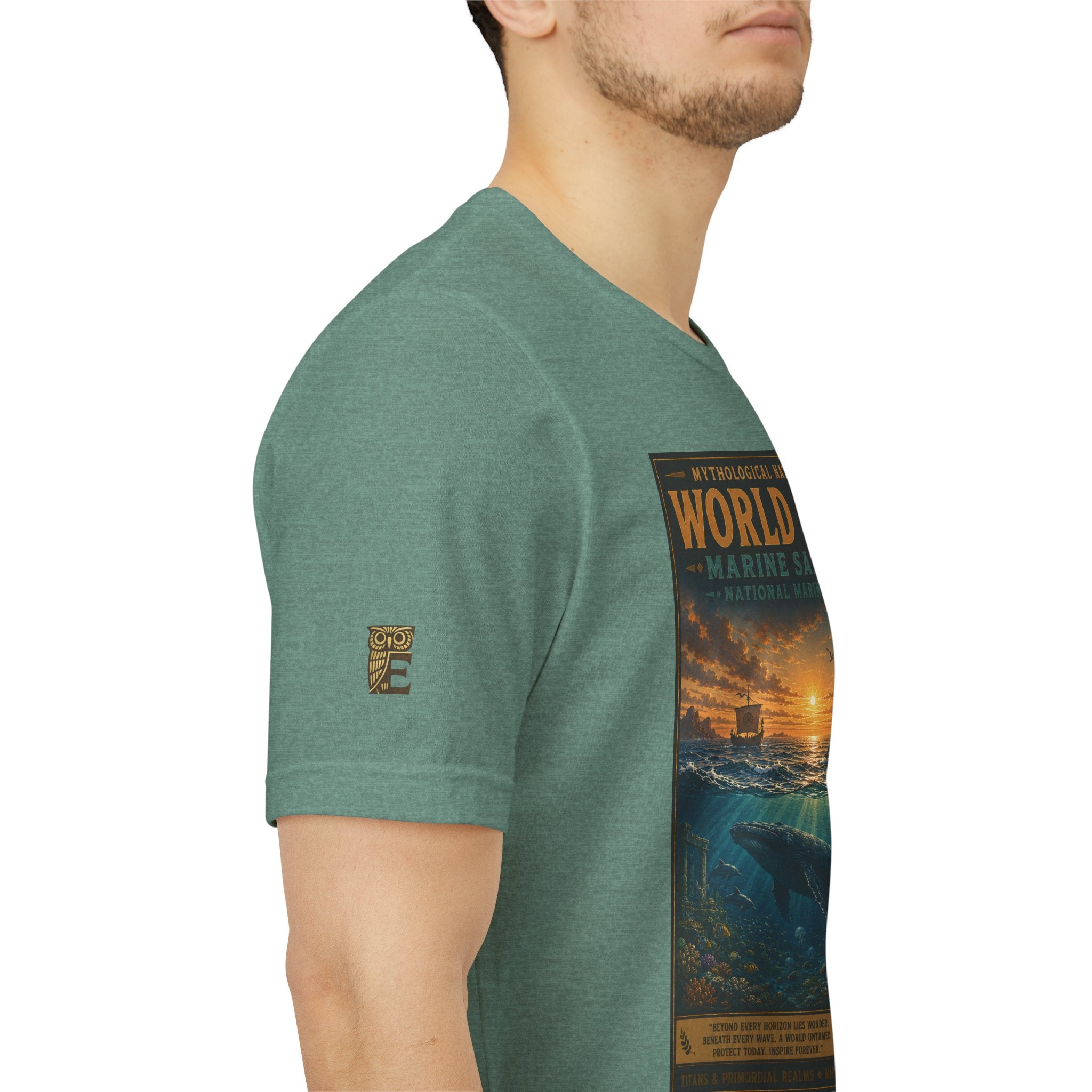 Mythological National Parks COLLECTION V- #050-050 TITANS & PRIMORDIAL REALMS | Vintage nature poster Tee | Mythological National Parks graphic shirt