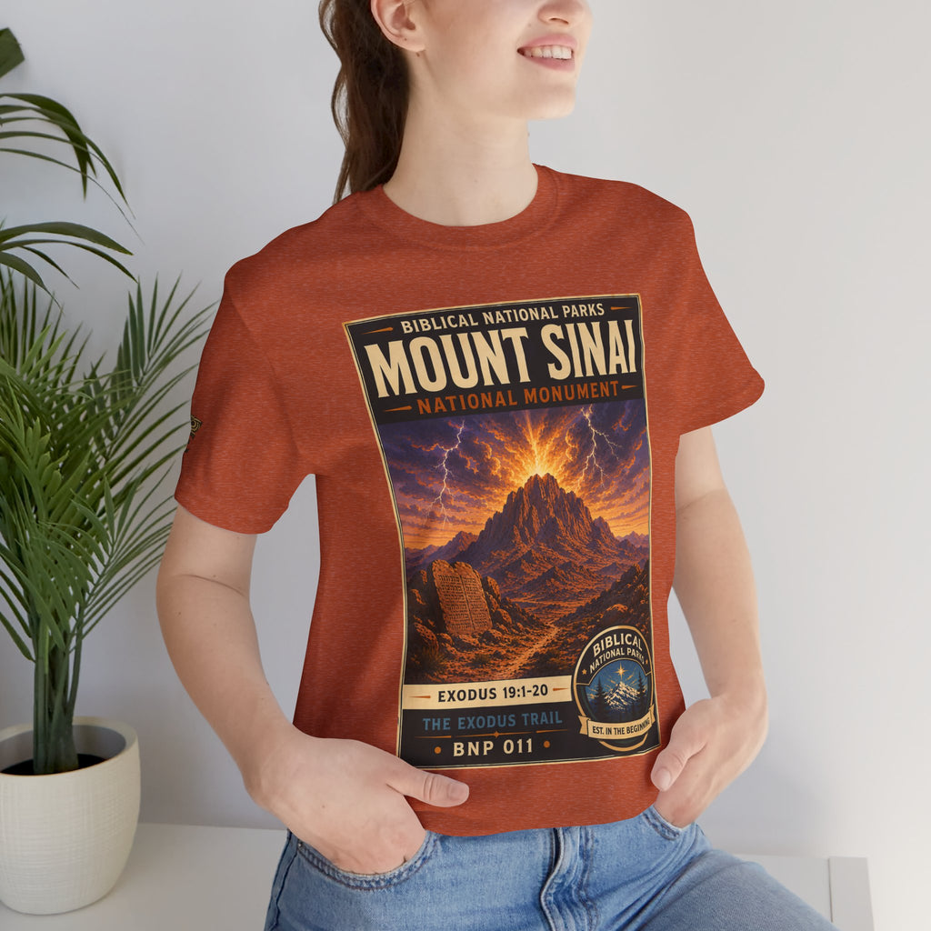 Biblical National Parks Collection II- The Exodus Trail #011/013 Exodus 19: 1-20 | Vintage nature poster Tee | Biblical national parks graphic shirt