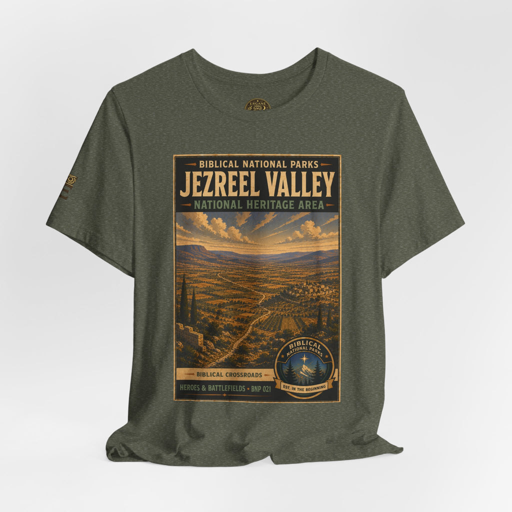 Biblical National Parks Collection IV- Heros & Battlefields #021/023 Biblical Crossroads | Vintage nature poster Tee | Biblical national parks graphic shirt