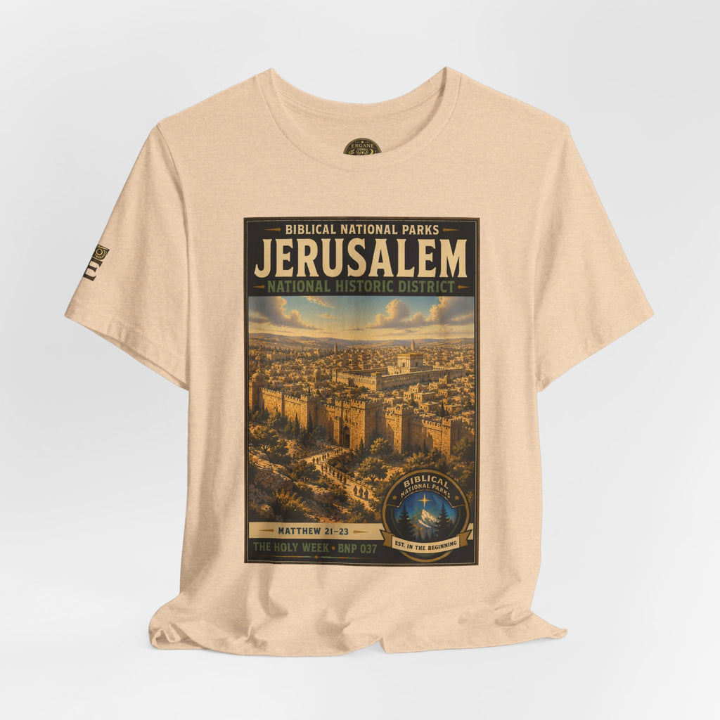 Biblical National Parks Collection VII- The Holy Week #037/041 | Matthew 21-23 | Vintage nature poster Tee | Biblical national parks graphic shirt