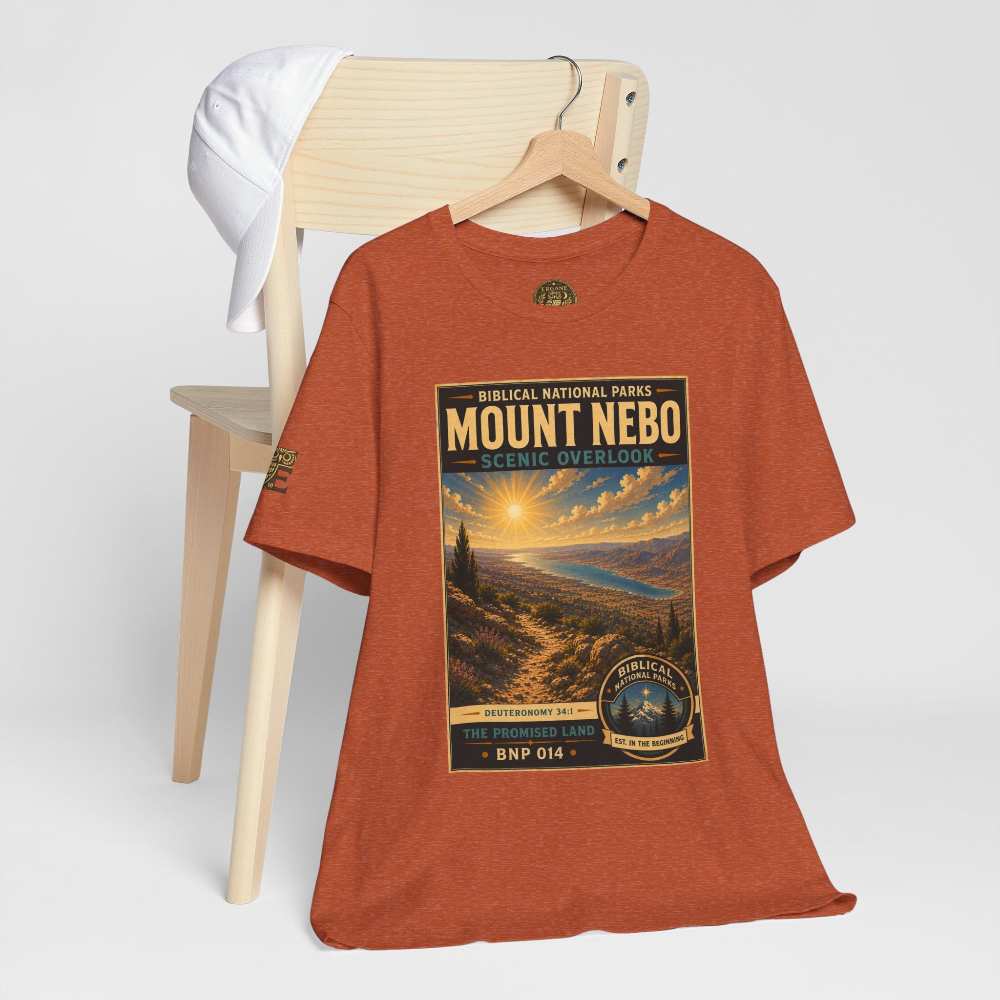 Biblical National Parks Collection III- The Promised Land #014/018 Deuteronomy 34:1 | Vintage nature poster Tee | Biblical national parks graphic shirt