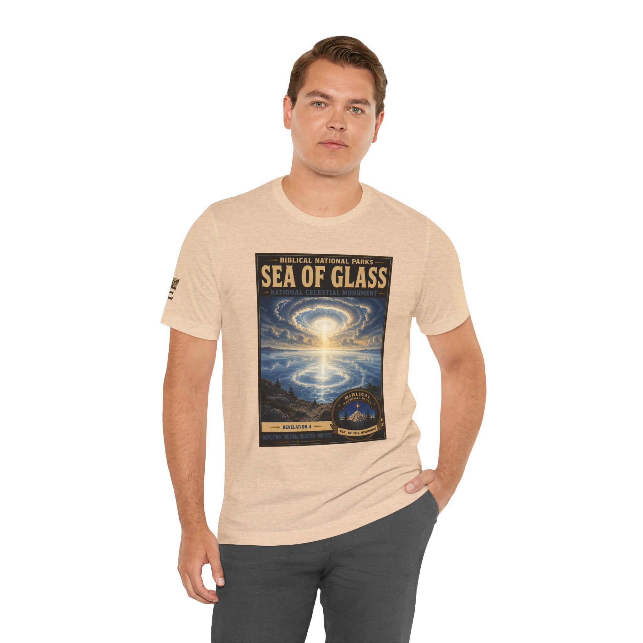 Biblical National Parks Collection X- #057/061 - Revelation: The Final Frontier | Revelation 4 | Vintage nature poster Tee | Biblical national parks graphic shirt
